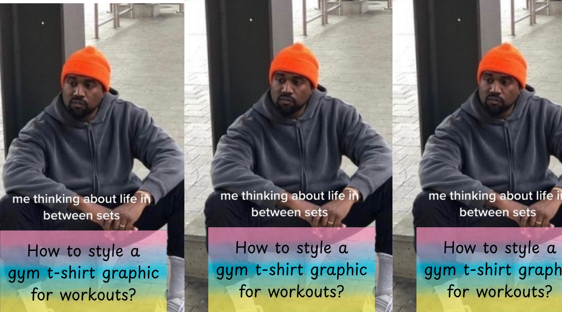 How to style a gym t-shirt graphic for workouts?