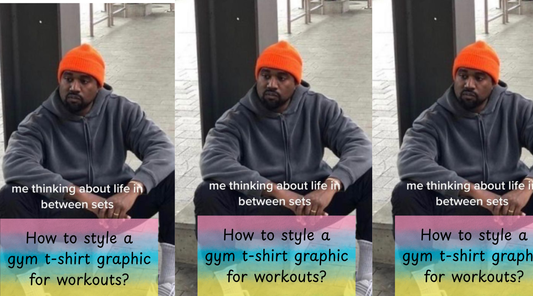 How to style a gym t-shirt graphic for workouts?
