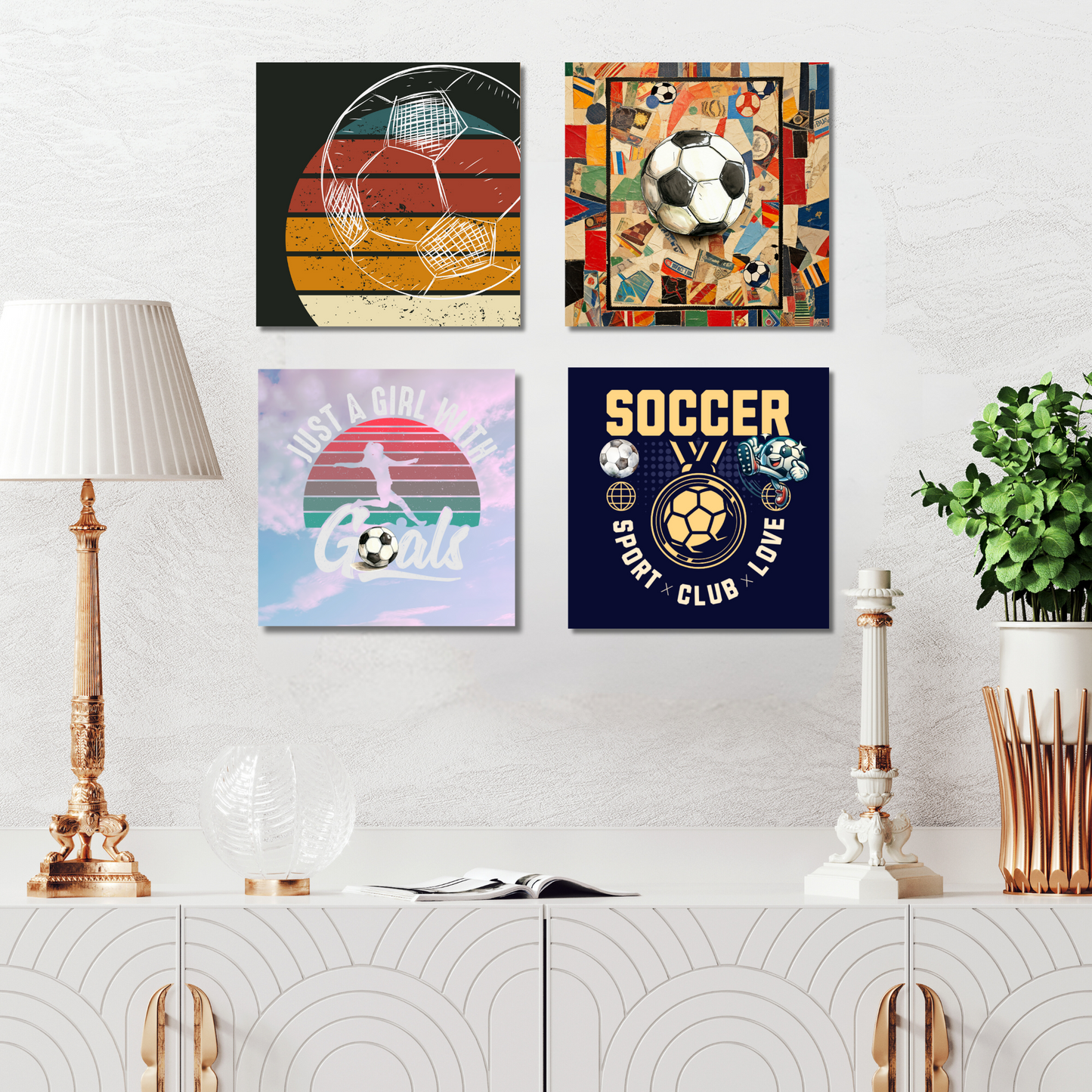 12 Great Wall- Soccer (Set of 2, 4, 12)