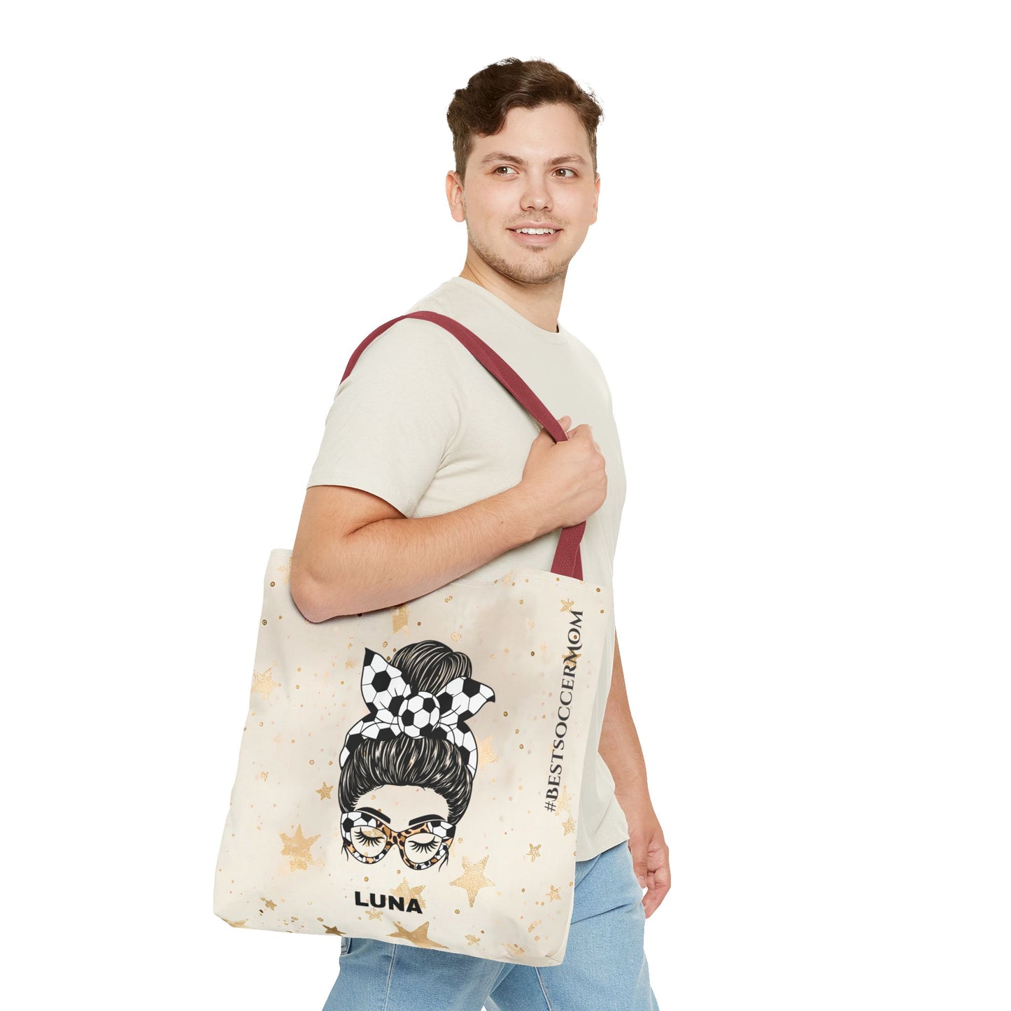 Personalized Funny Best Soccer Mom Tote Bag