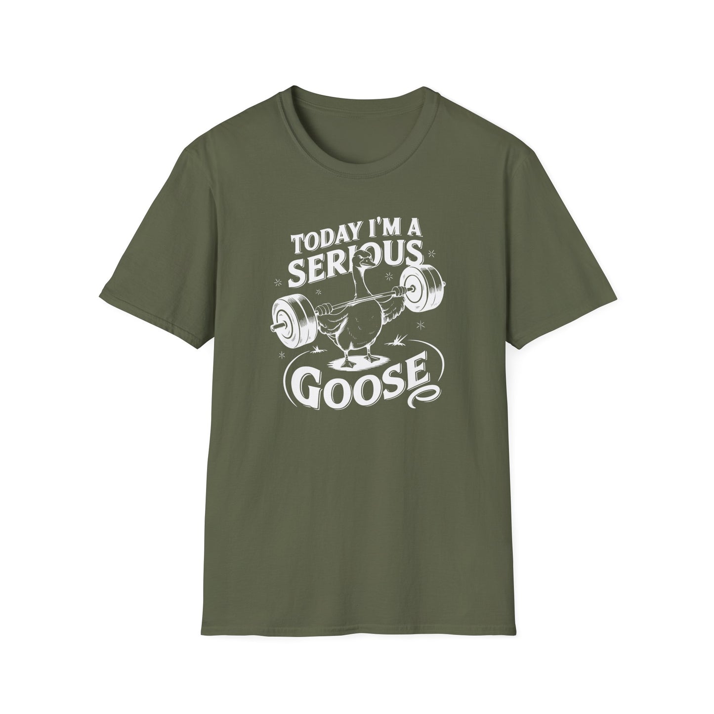 Funny Gym 'Serious Goose' Weight Lift T-Shirt