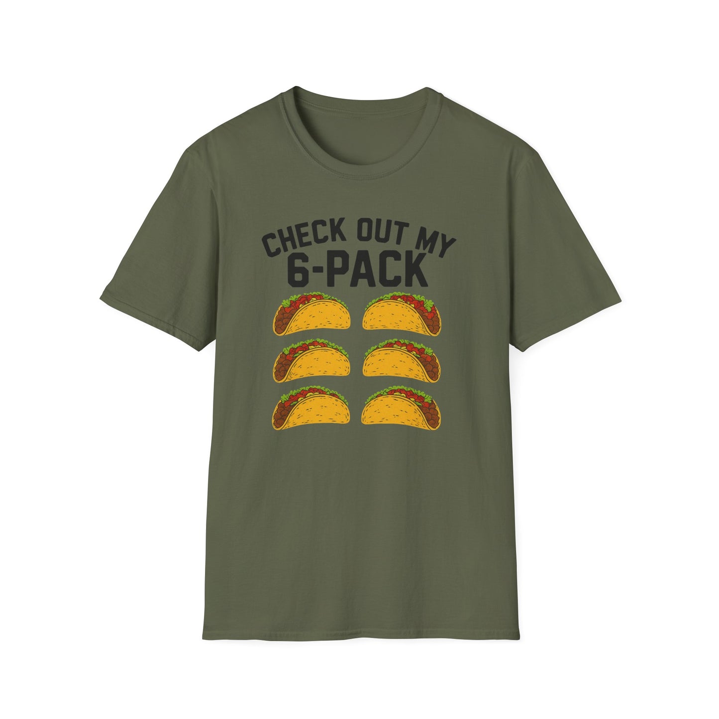 Funny Taco 6-Pack Unisex Softstyle T-Shirt