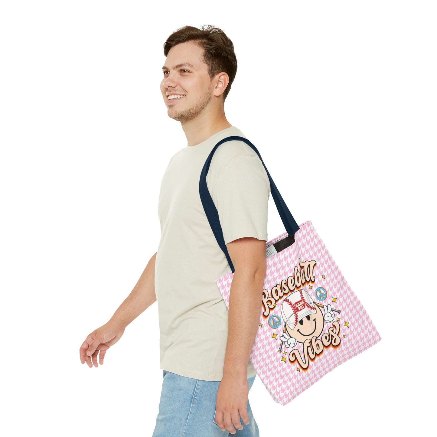 Cute Baseball Vibes Tote Bag