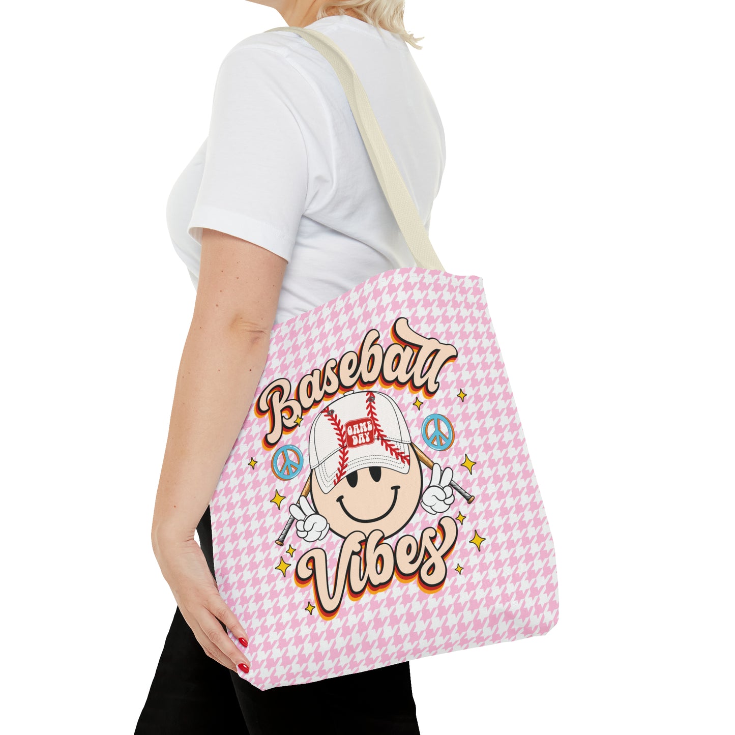 Cute Baseball Vibes Tote Bag