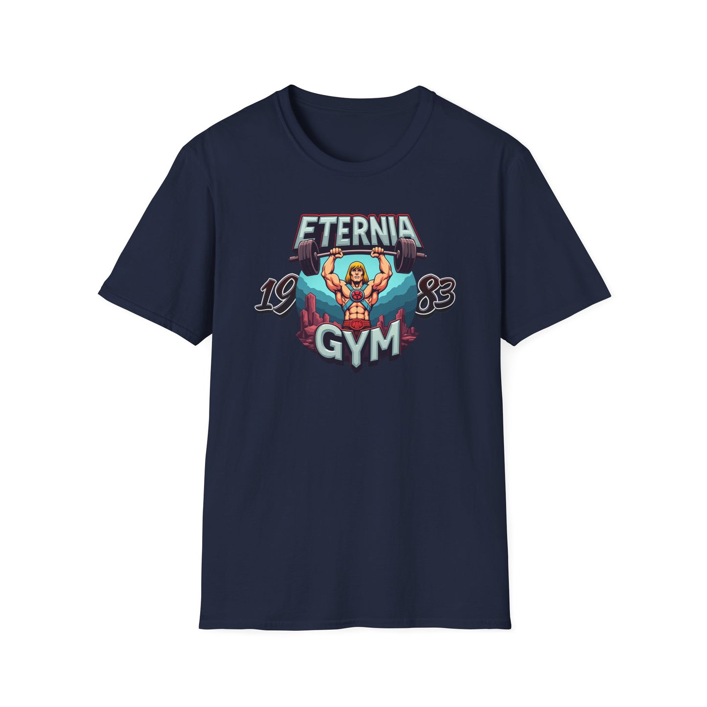Masters of The Universe TV Series 1983 He Man Eternia Gym T-Shirt