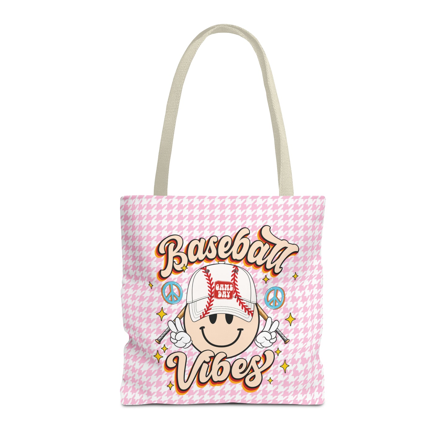 Cute Baseball Vibes Tote Bag