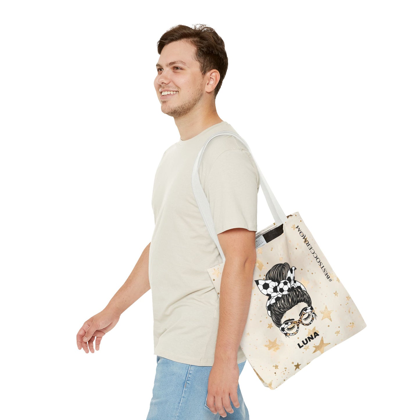 Personalized Funny Best Soccer Mom Tote Bag