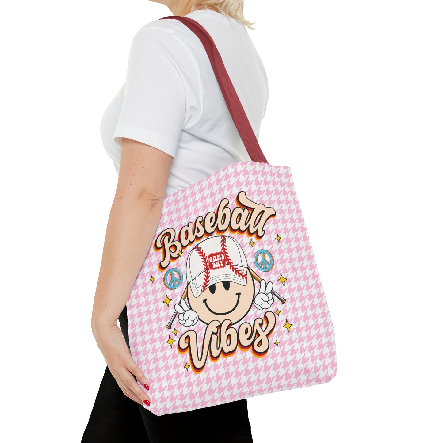 Cute Baseball Vibes Tote Bag