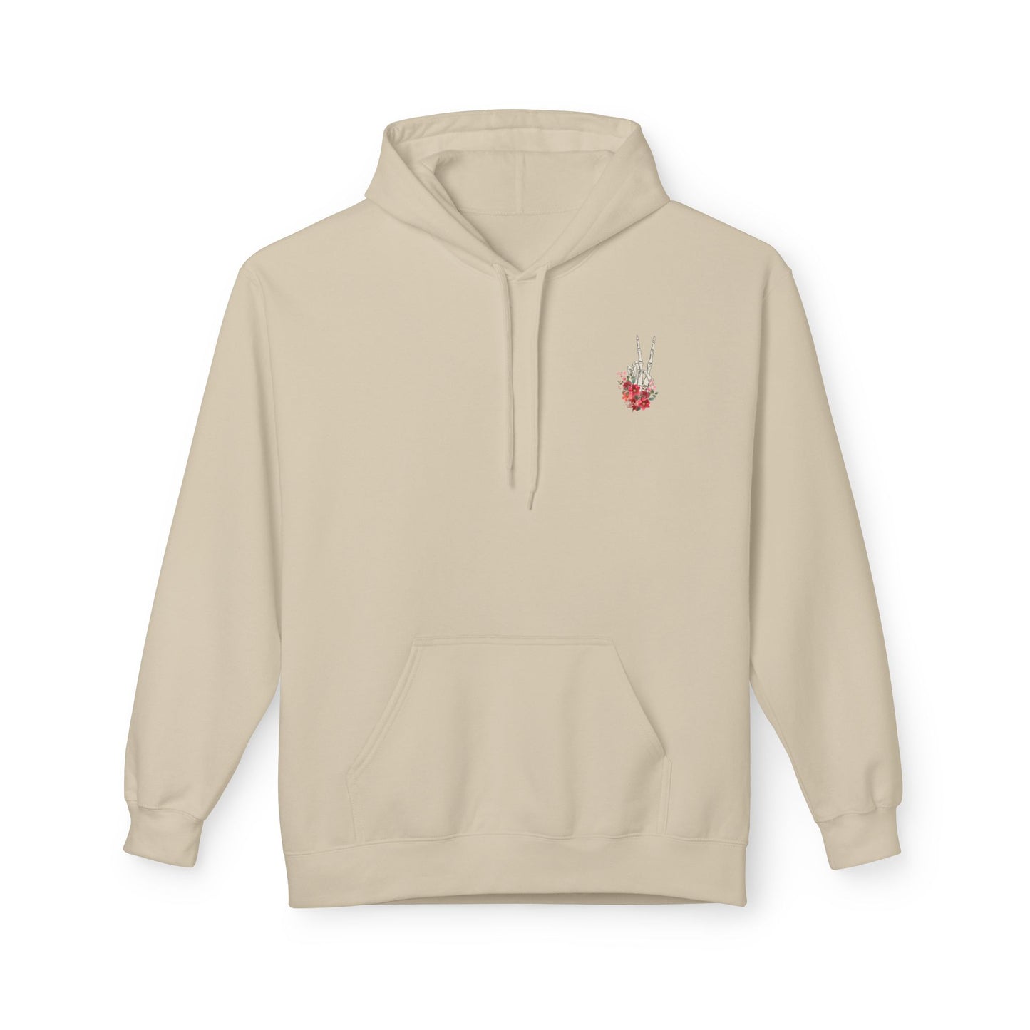 Flowered Skull Fitness Hoodie