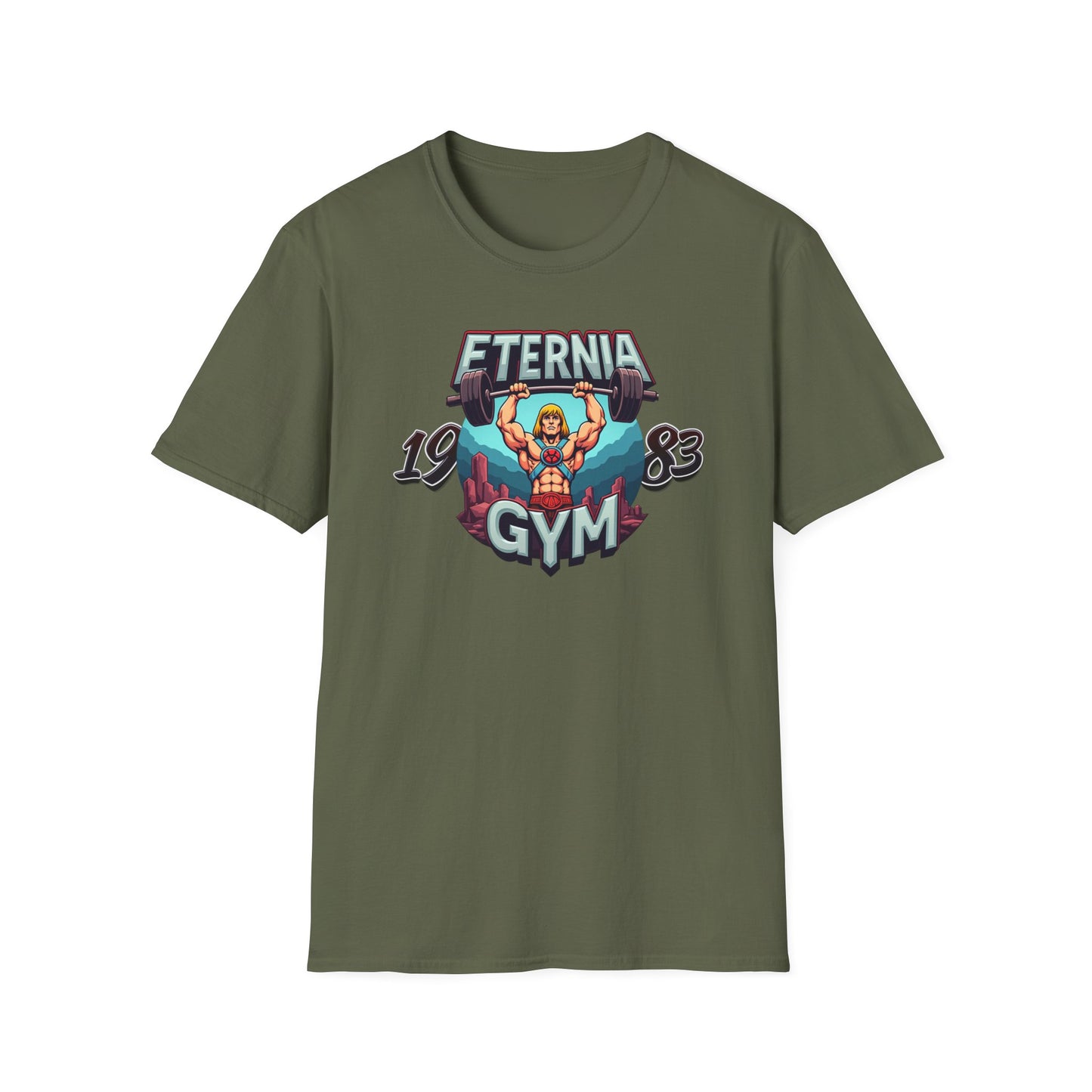 Masters of The Universe TV Series 1983 He Man Eternia Gym T-Shirt