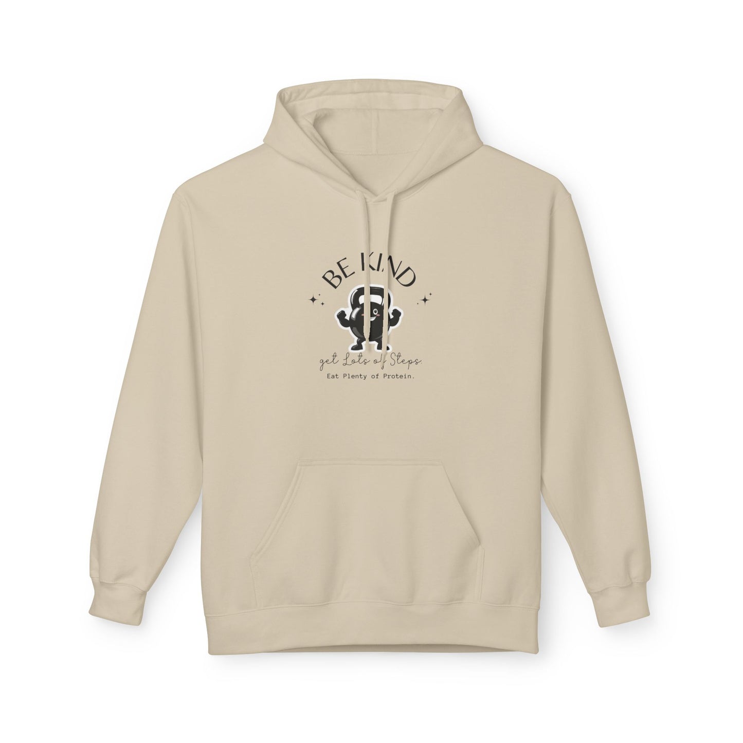 Be Kind Funny Kettlebell Hoodie