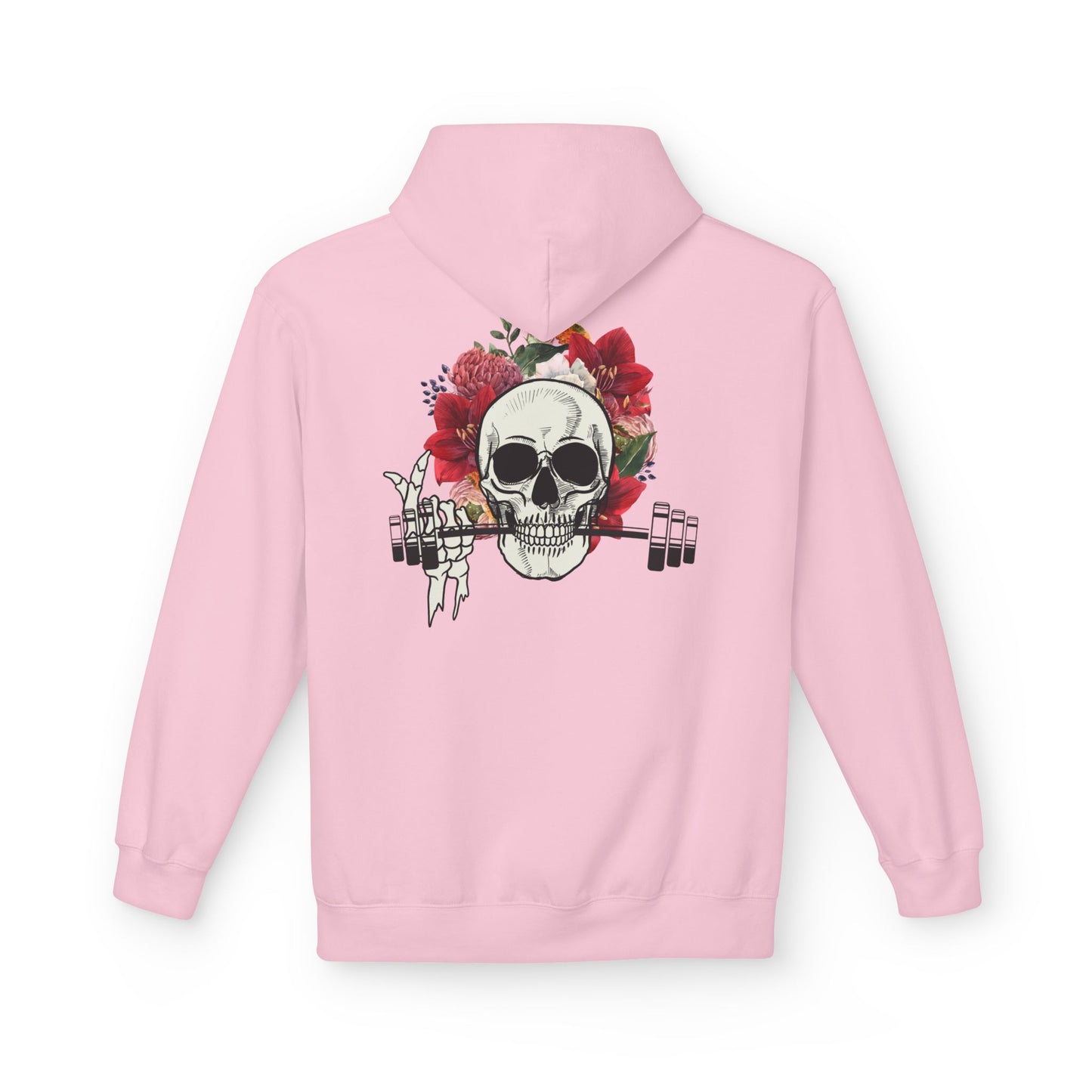 Flowered Skull Fitness Hoodie