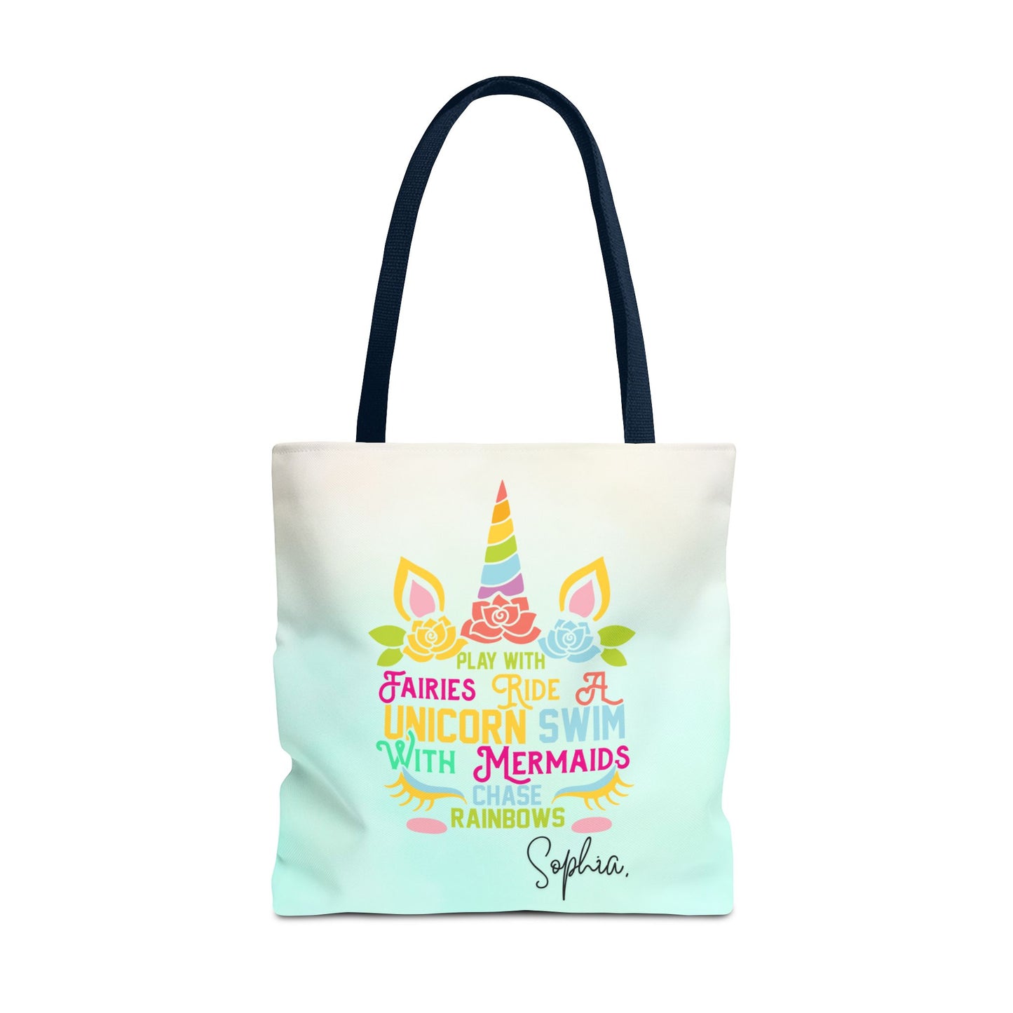 Unicorn Swimming Tote Bag