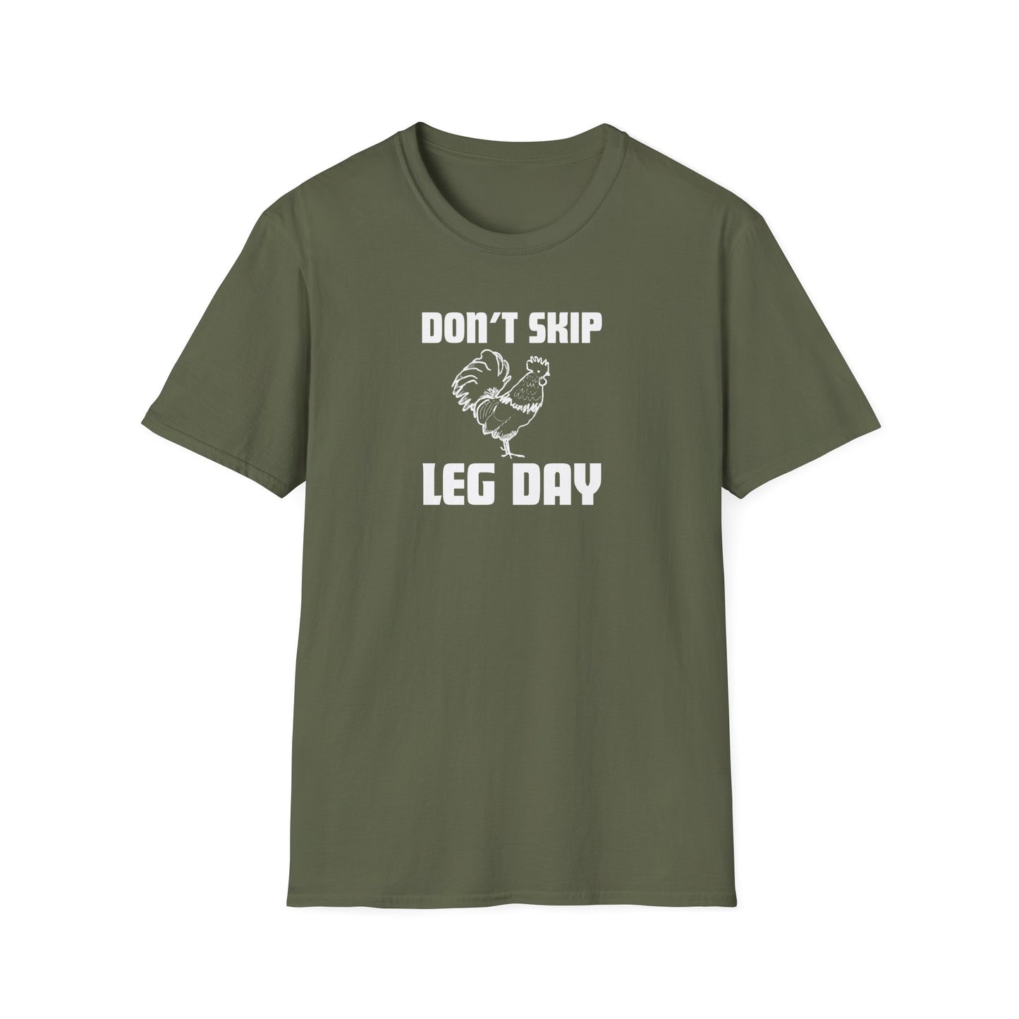 Funny Chicken Don't Skip Leg Day T-Shirt