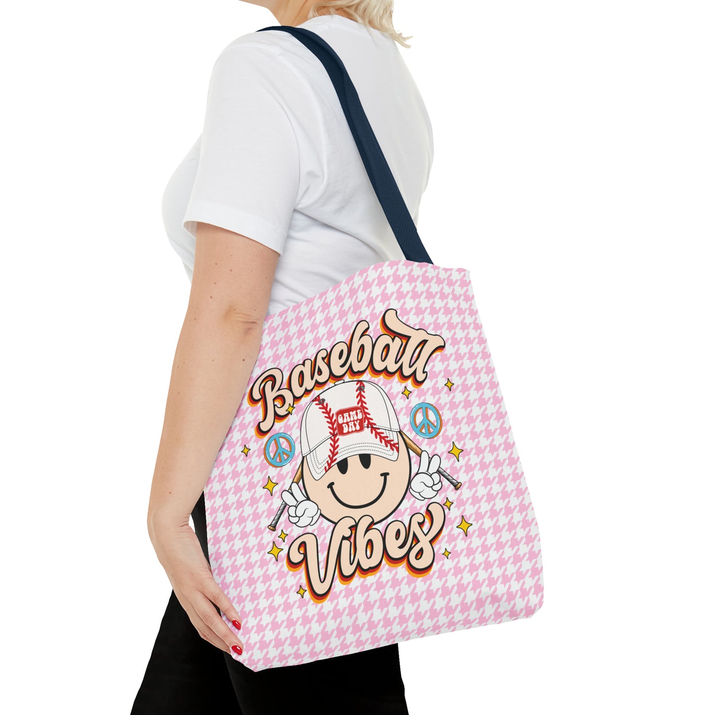 Cute Baseball Vibes Tote Bag