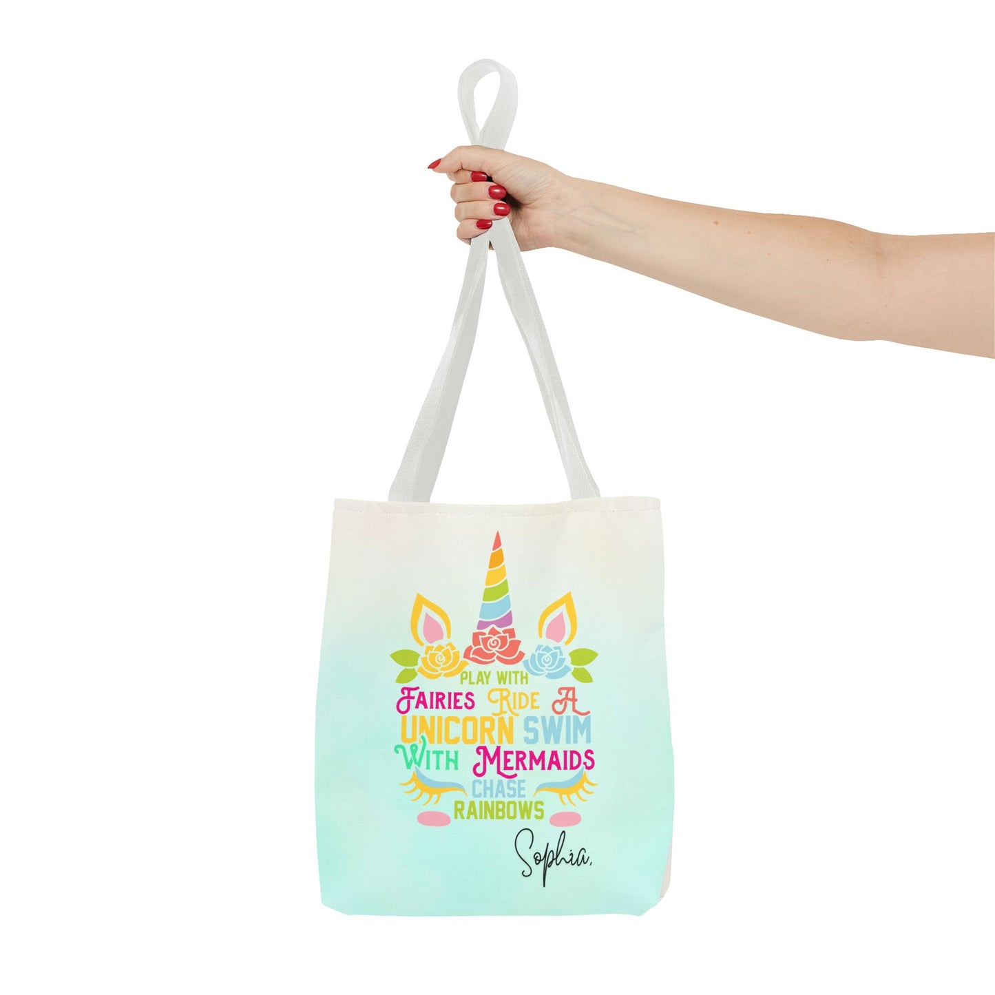 Unicorn Swimming Tote Bag