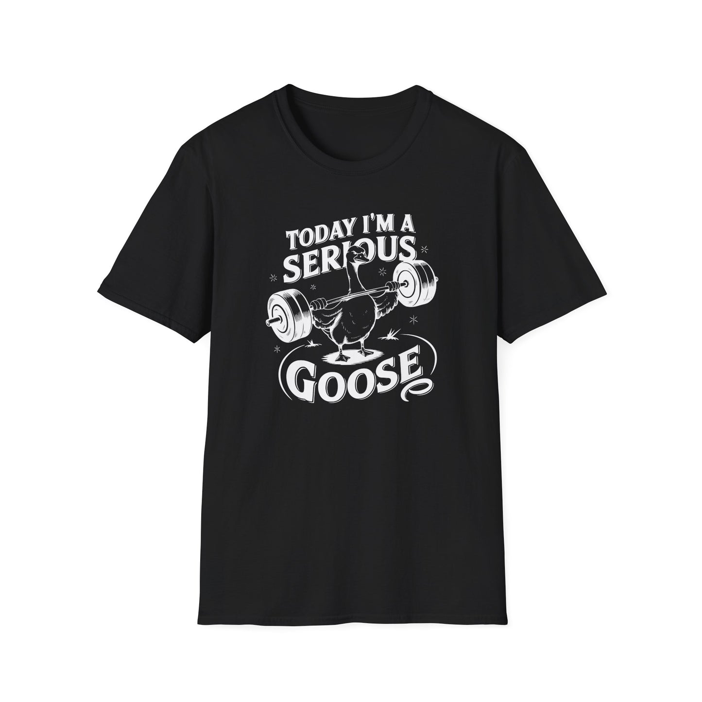 Funny Gym 'Serious Goose' Weight Lift T-Shirt