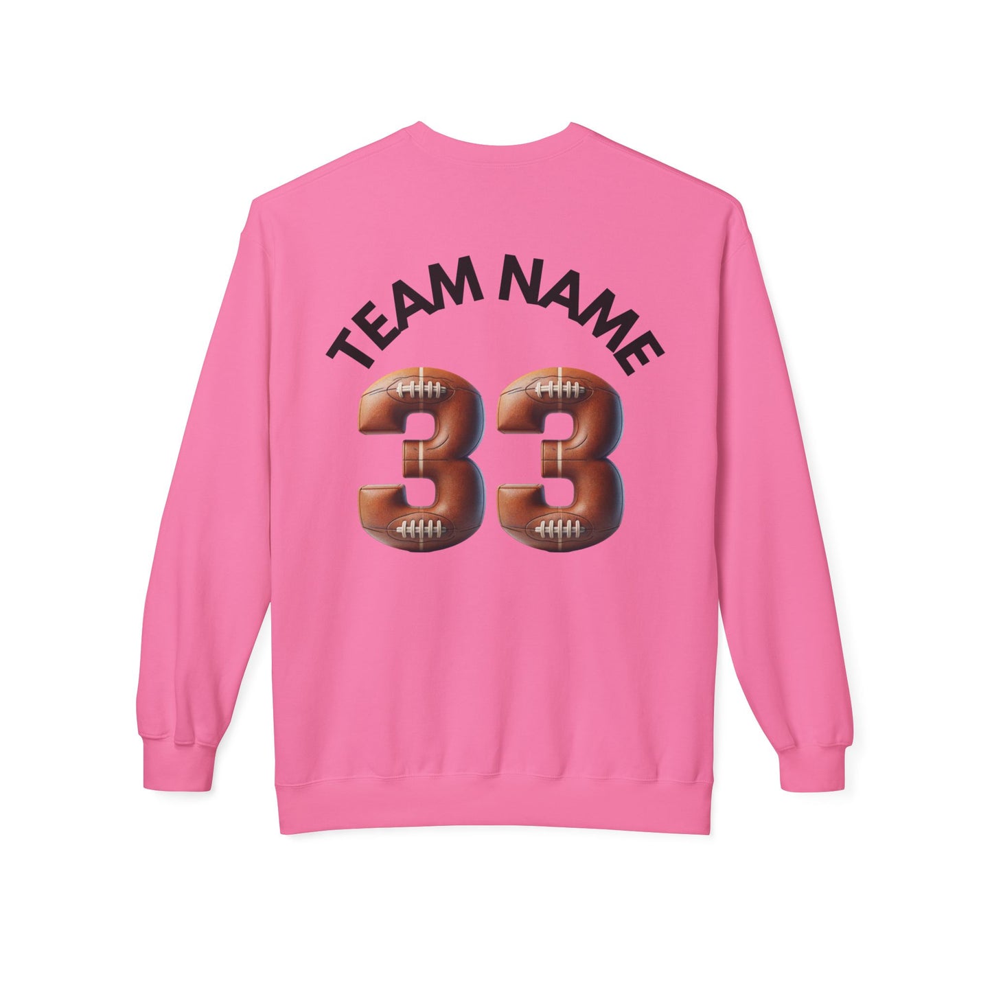 Personlized Name and Team Name on Sweatshirt Football