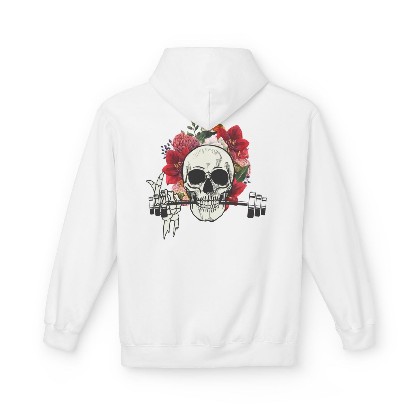 Flowered Skull Fitness Hoodie
