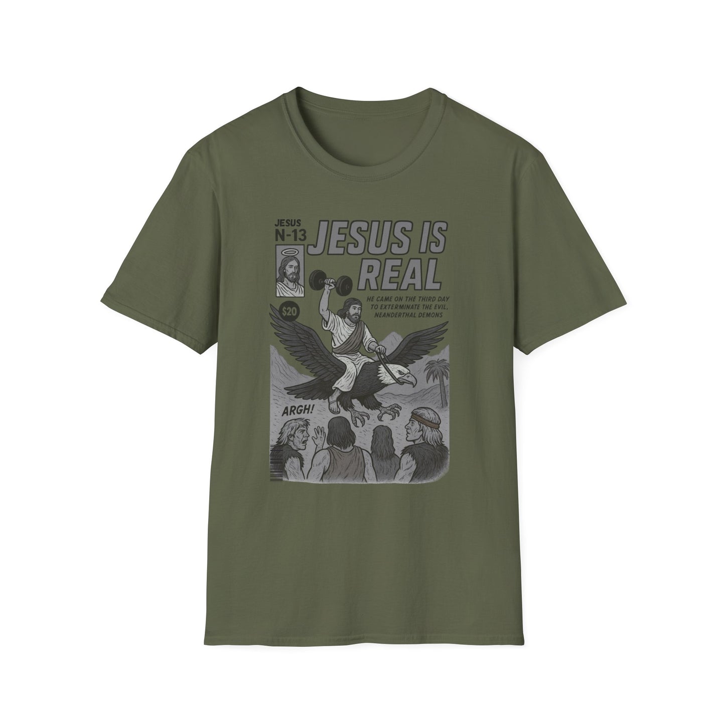 Jesus Is Real Dumbbell T-Shirt