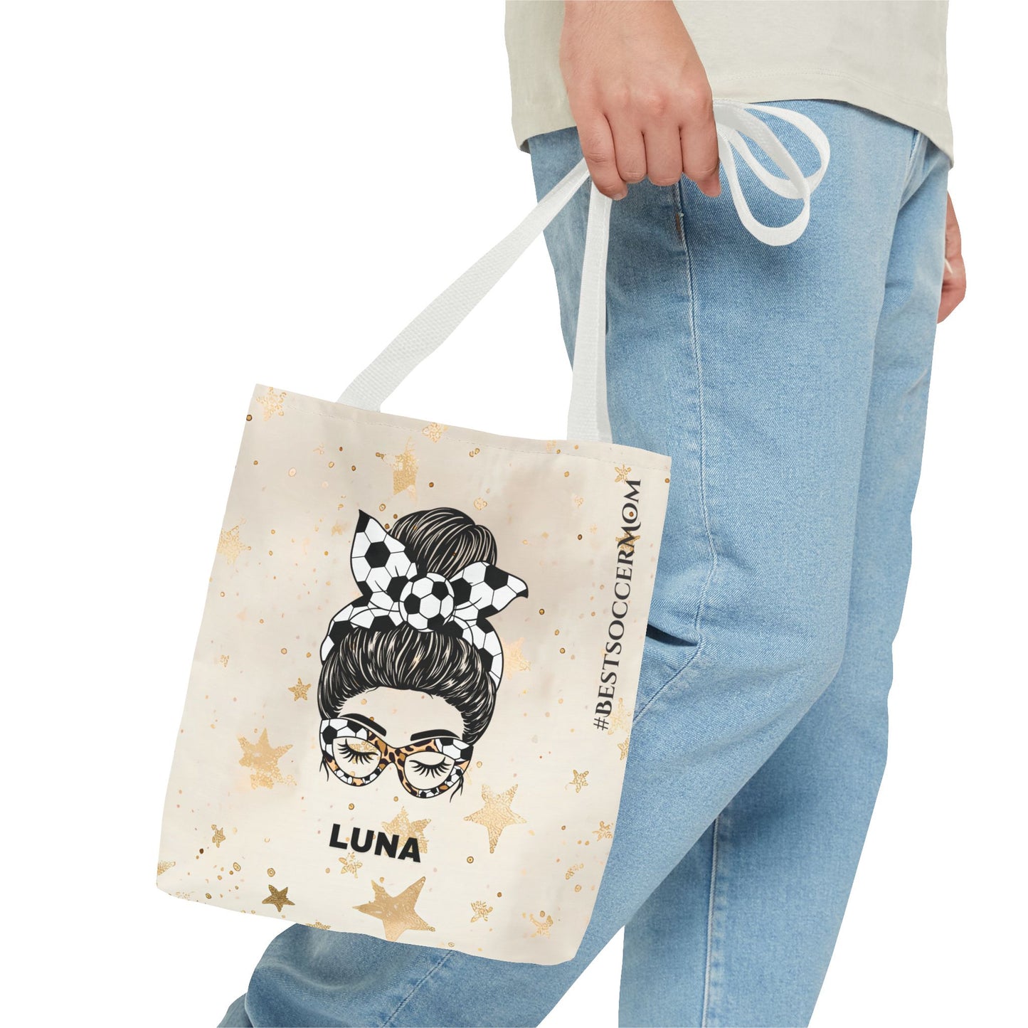 Personalized Funny Best Soccer Mom Tote Bag