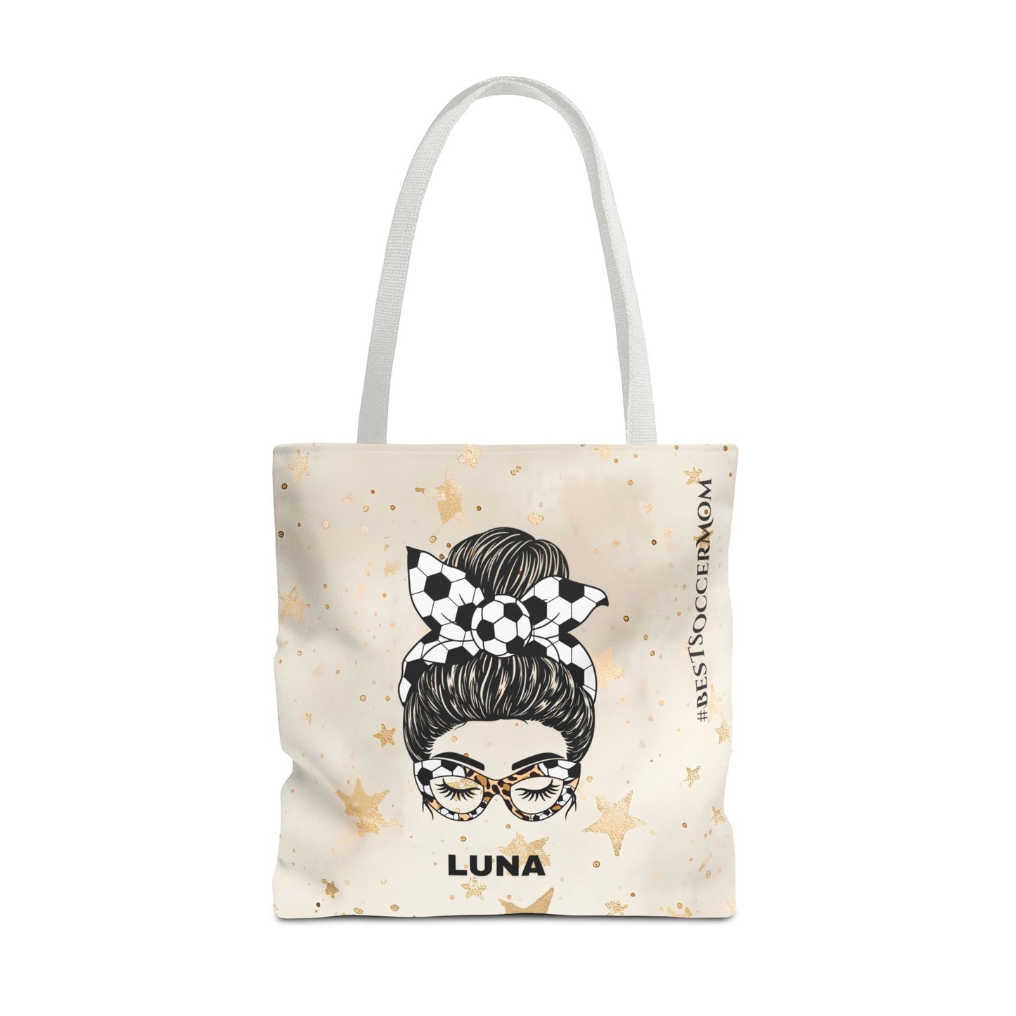 Personalized Funny Best Soccer Mom Tote Bag