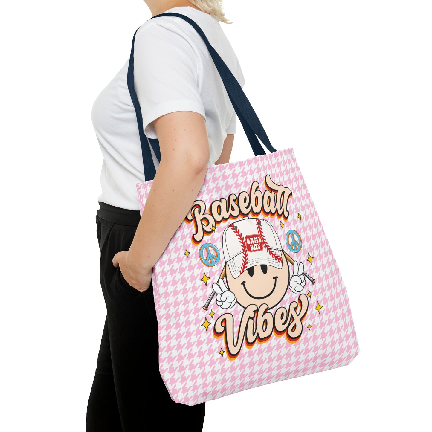 Cute Baseball Vibes Tote Bag