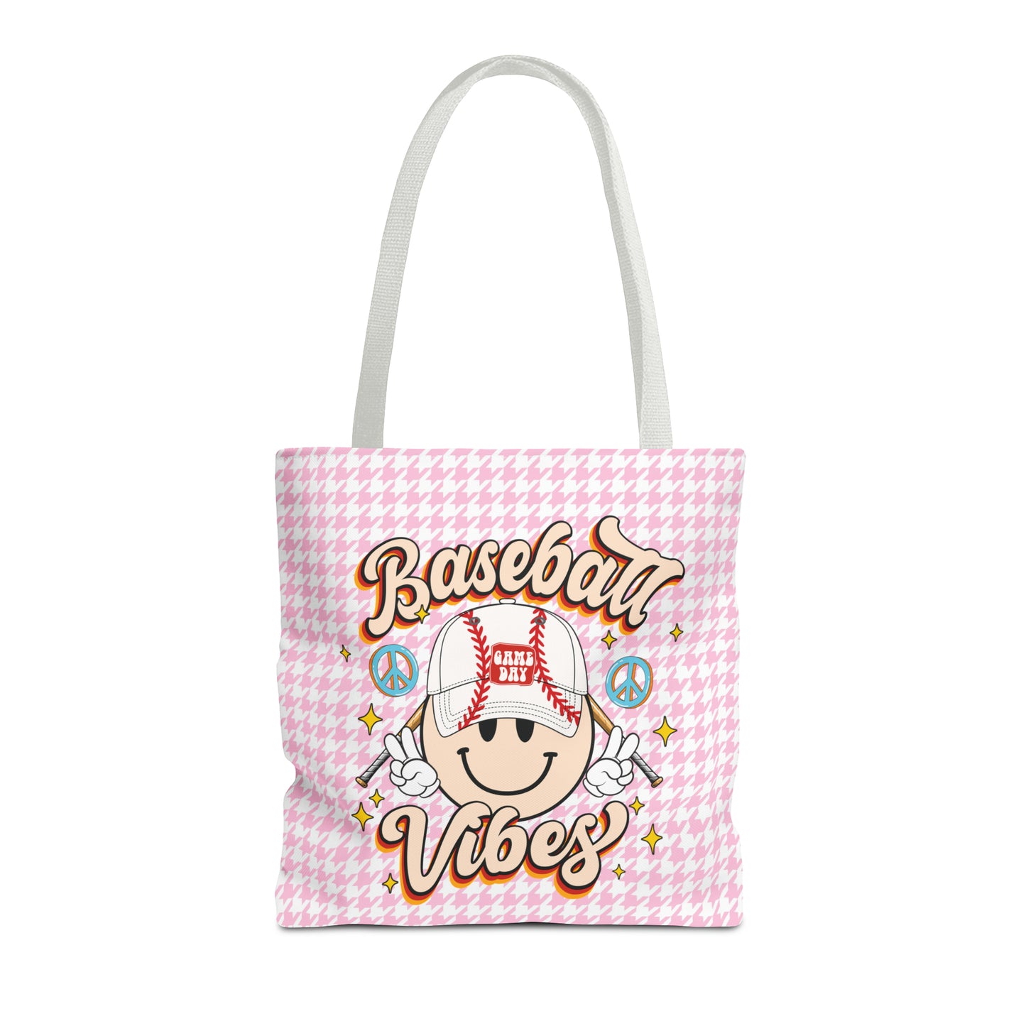 Cute Baseball Vibes Tote Bag