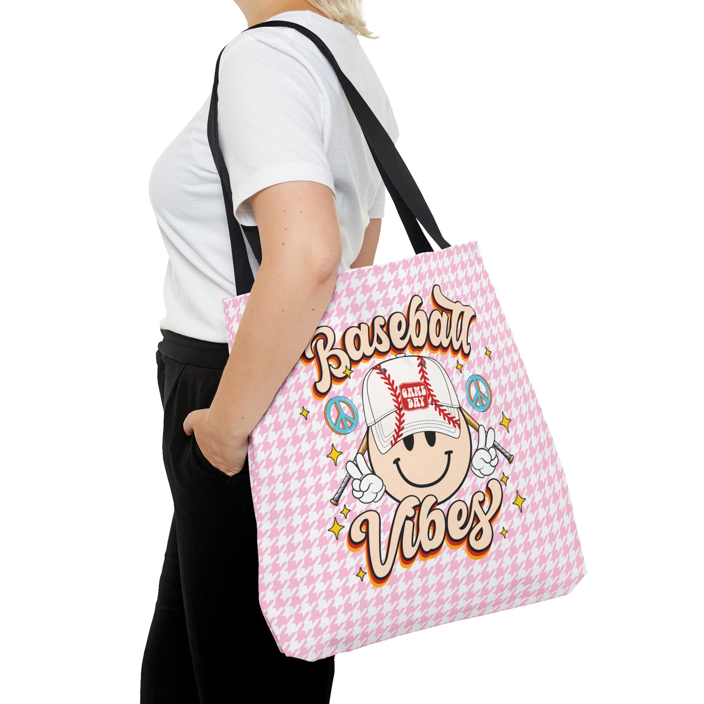 Cute Baseball Vibes Tote Bag