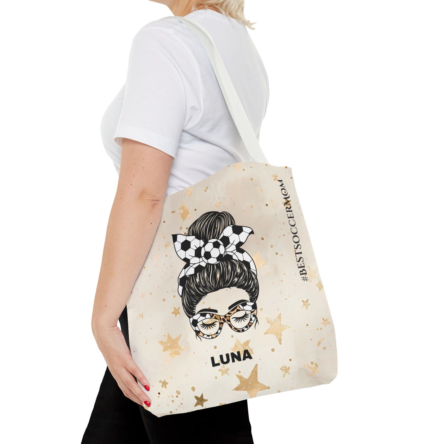 Personalized Funny Best Soccer Mom Tote Bag