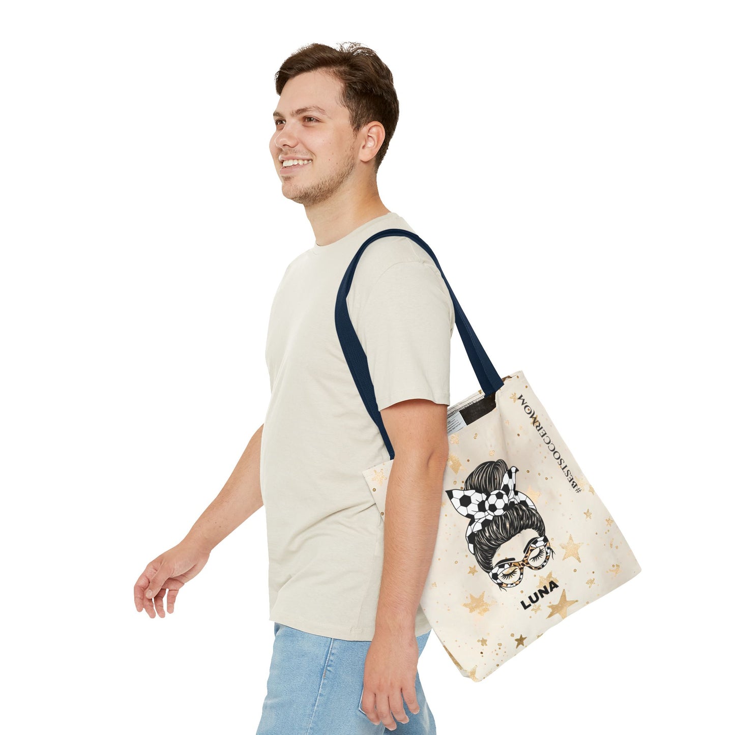 Personalized Funny Best Soccer Mom Tote Bag