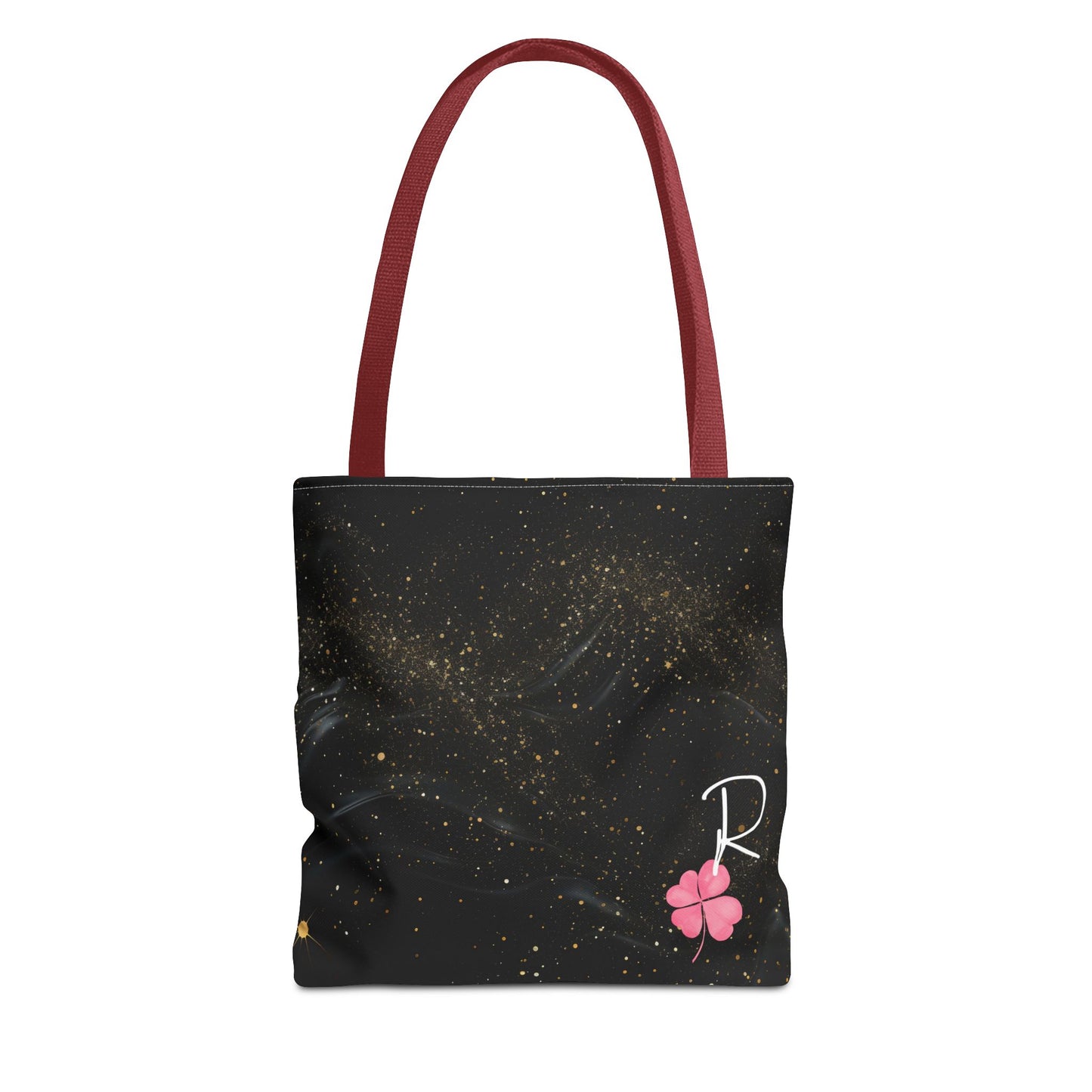 Custom Initial Clover Tote Bag