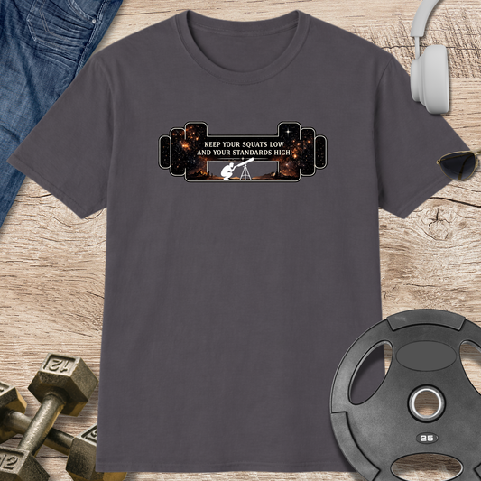 Keep your squat low Barbell T-Shirt