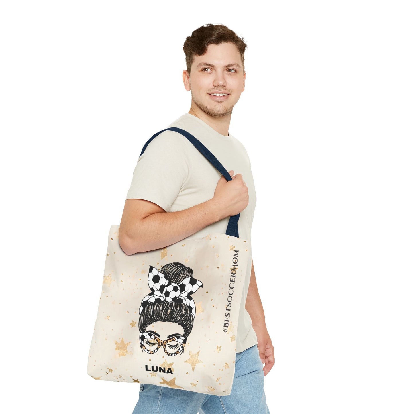 Personalized Funny Best Soccer Mom Tote Bag