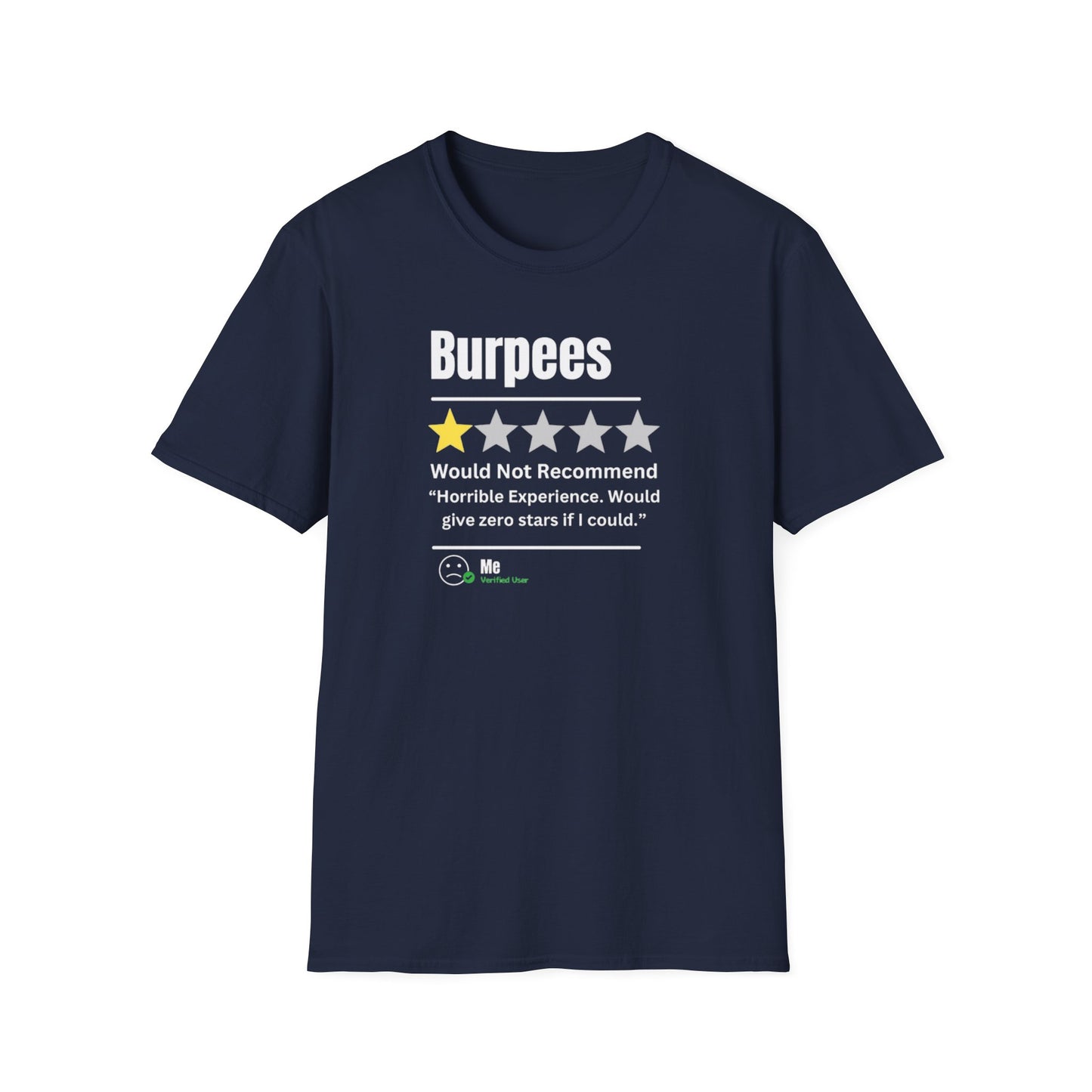 'Burpees, RECOMMEND' T-Shirt
