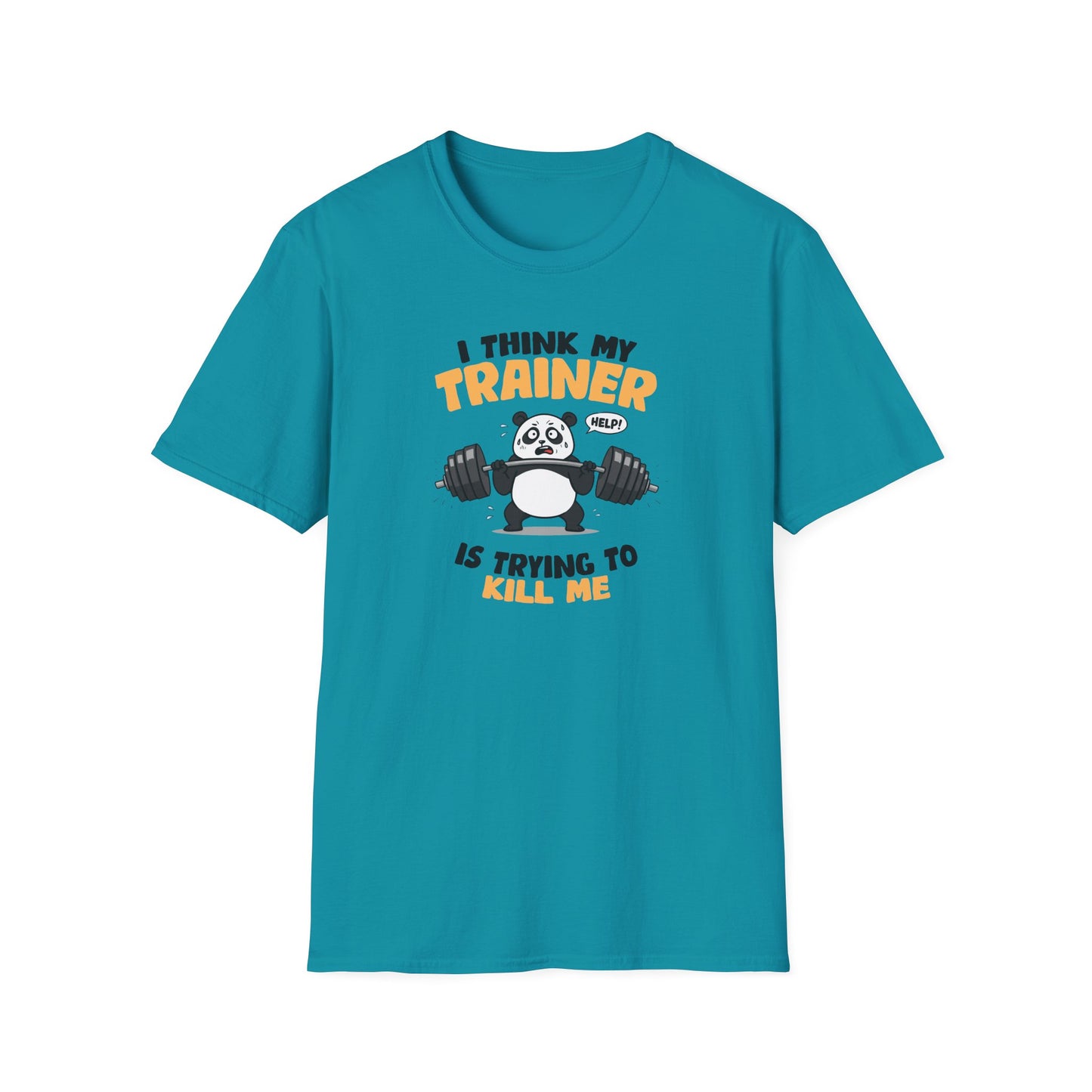 "I Think My Trainer Is Trying to Kill Me" Panda Meme T-Shirt