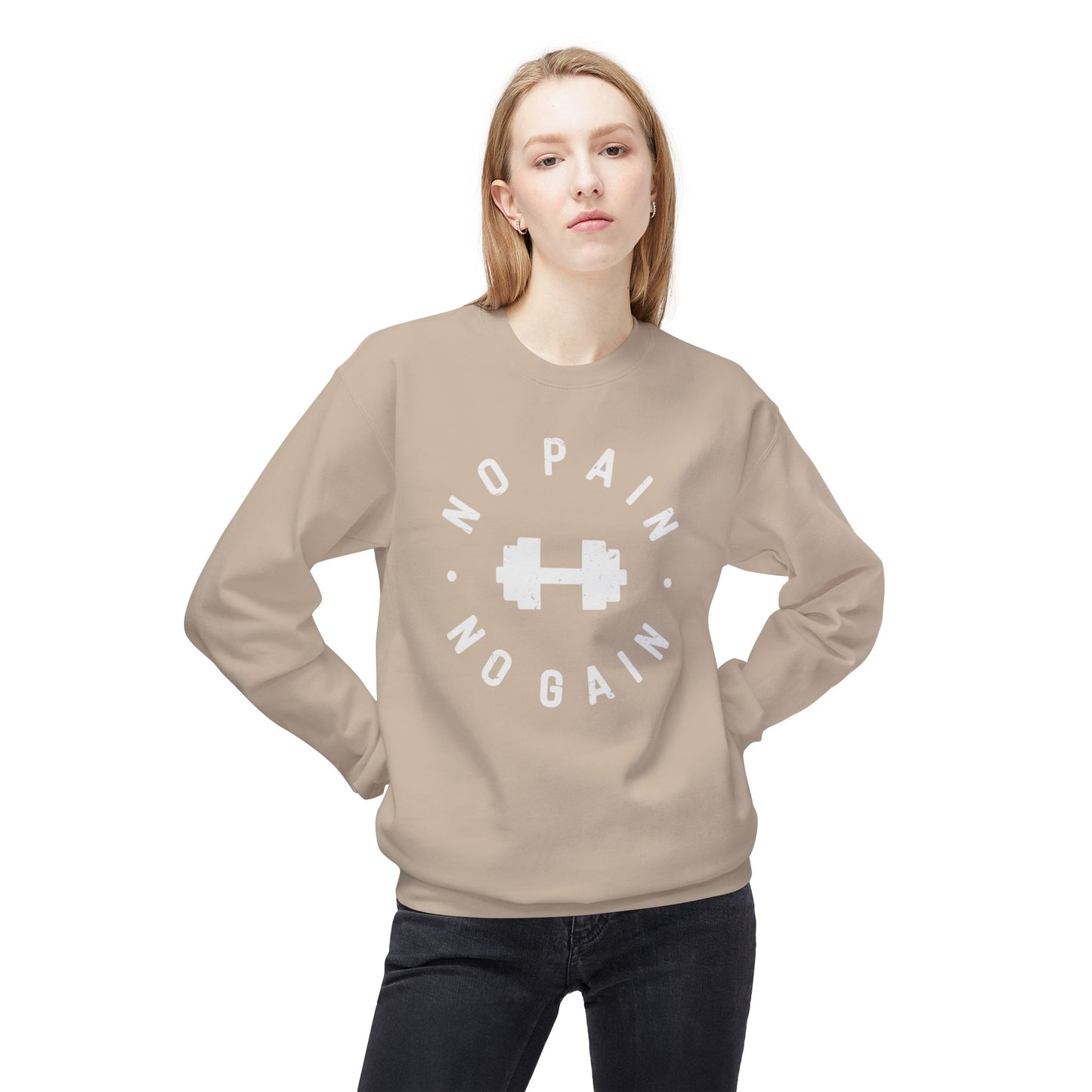 No Pain No Gain Dumbbell Sweatshirt