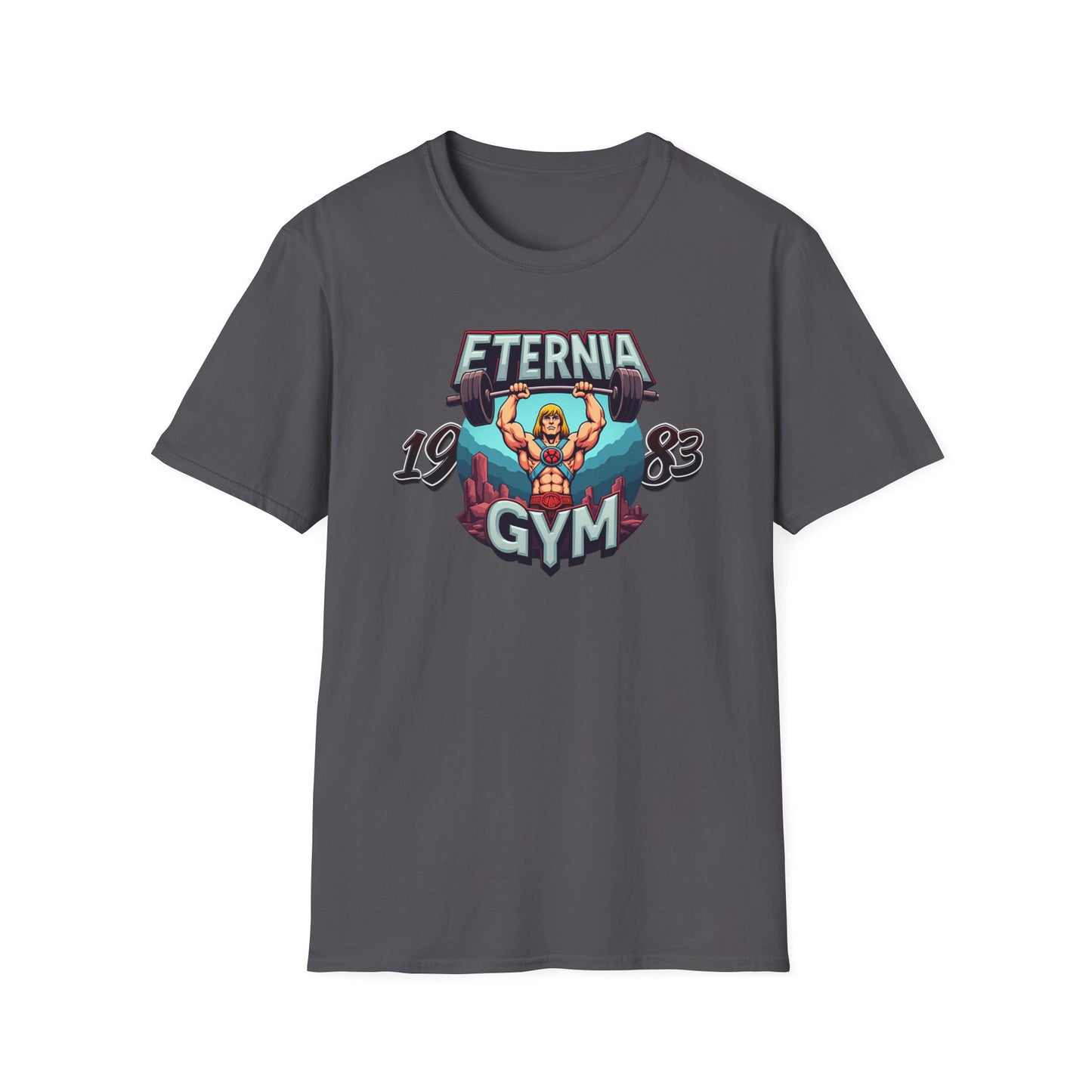 Masters of The Universe TV Series 1983 He Man Eternia Gym T-Shirt