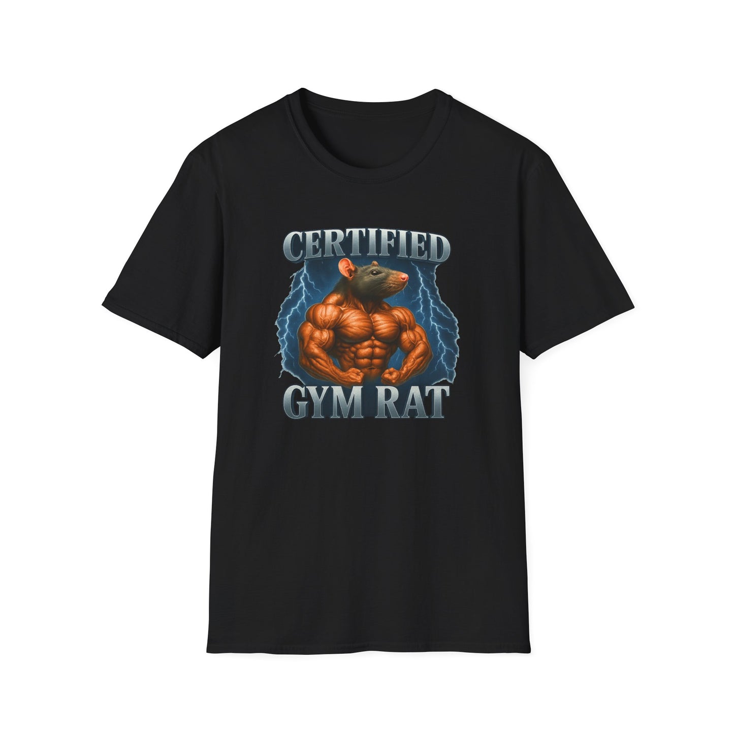 Certified Gym Rat Funny Memes T-Shirt