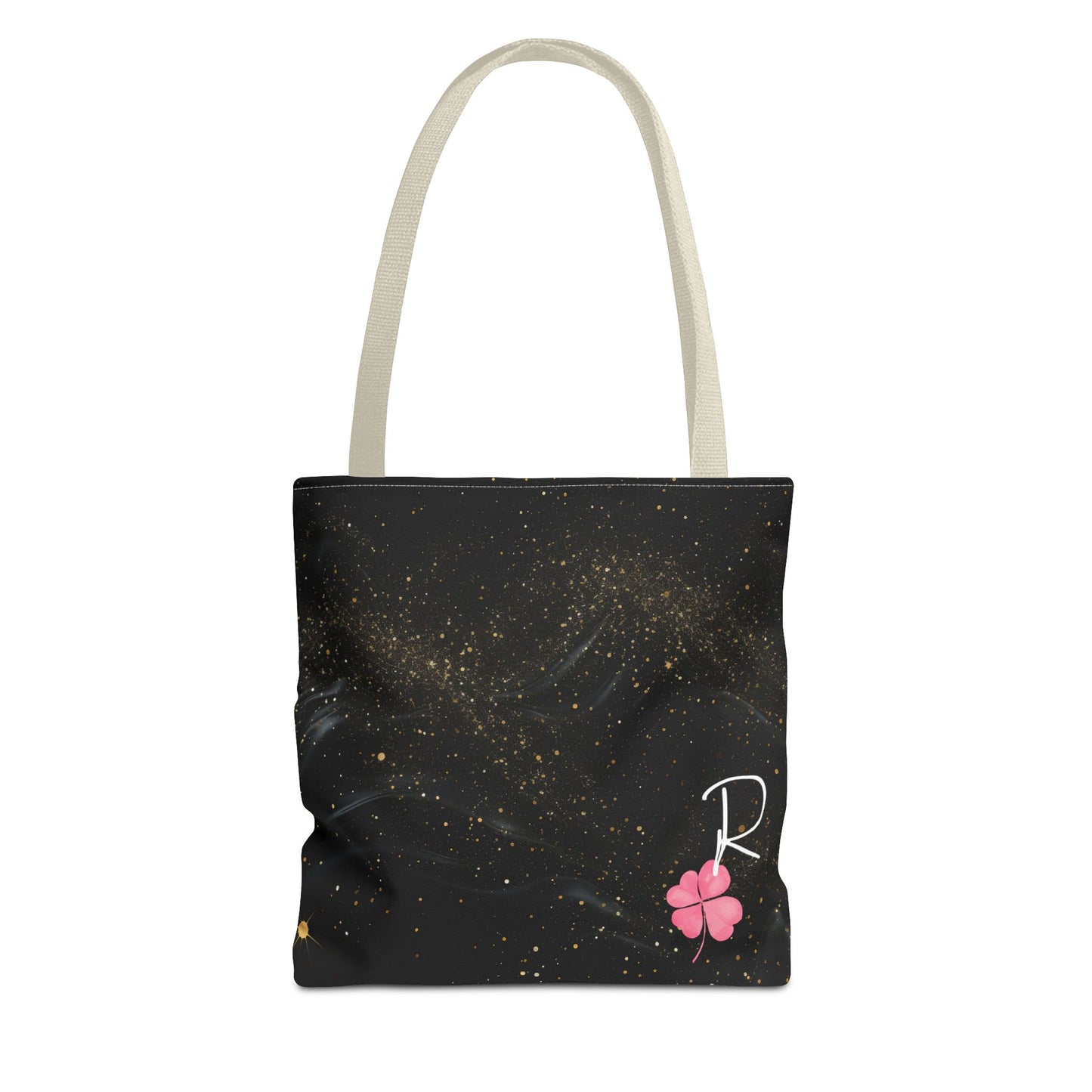 Custom Initial Clover Tote Bag