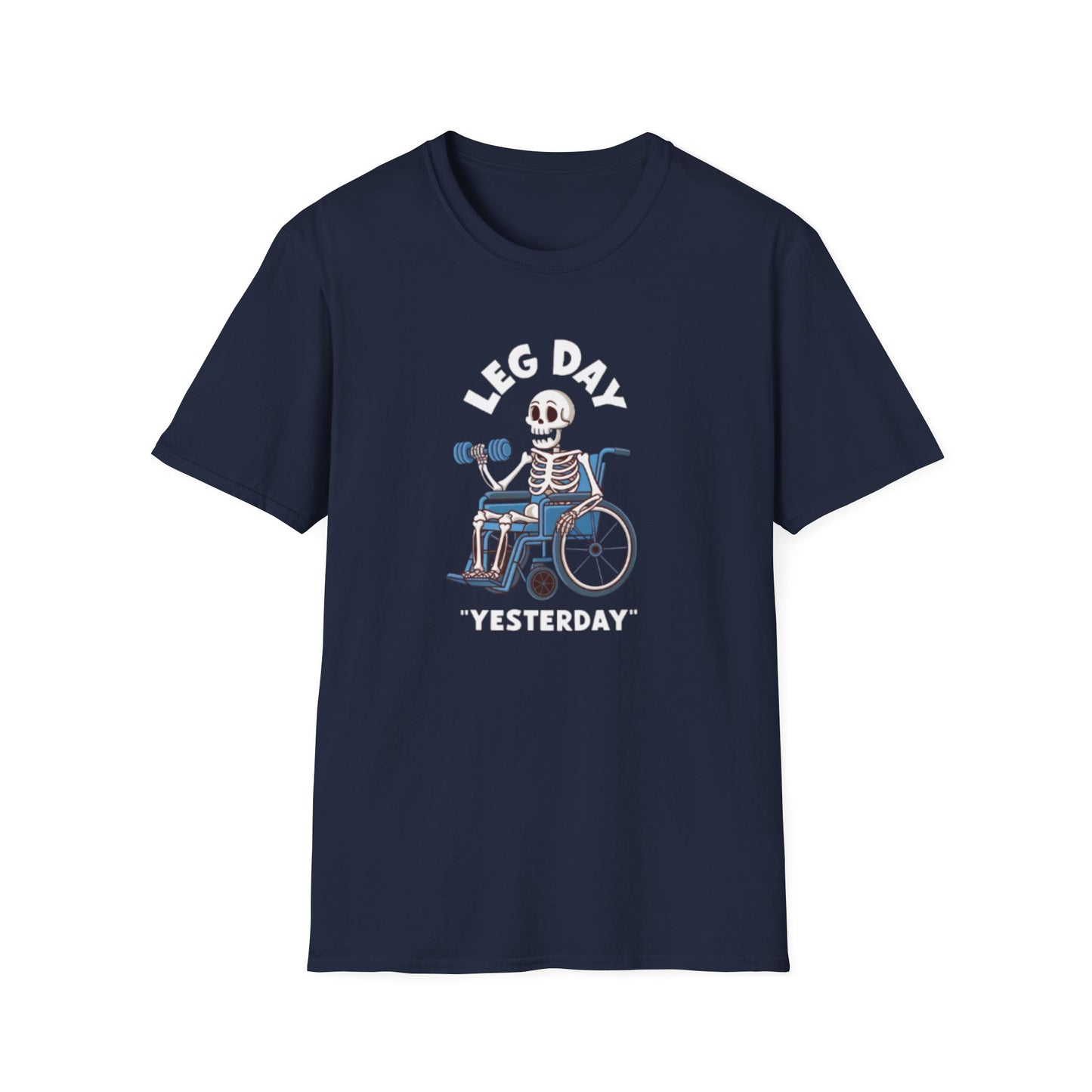 Funny Leg Day Skeleton T-Shirt