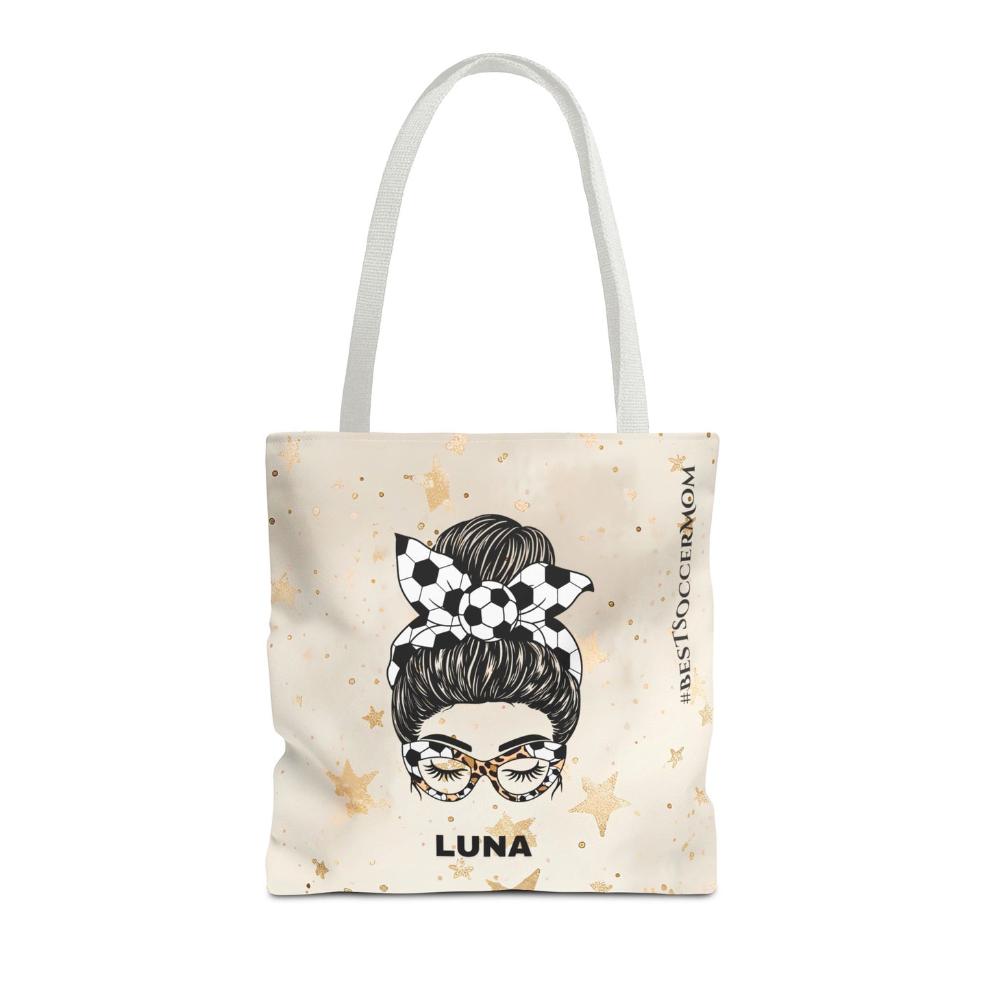 Personalized Funny Best Soccer Mom Tote Bag