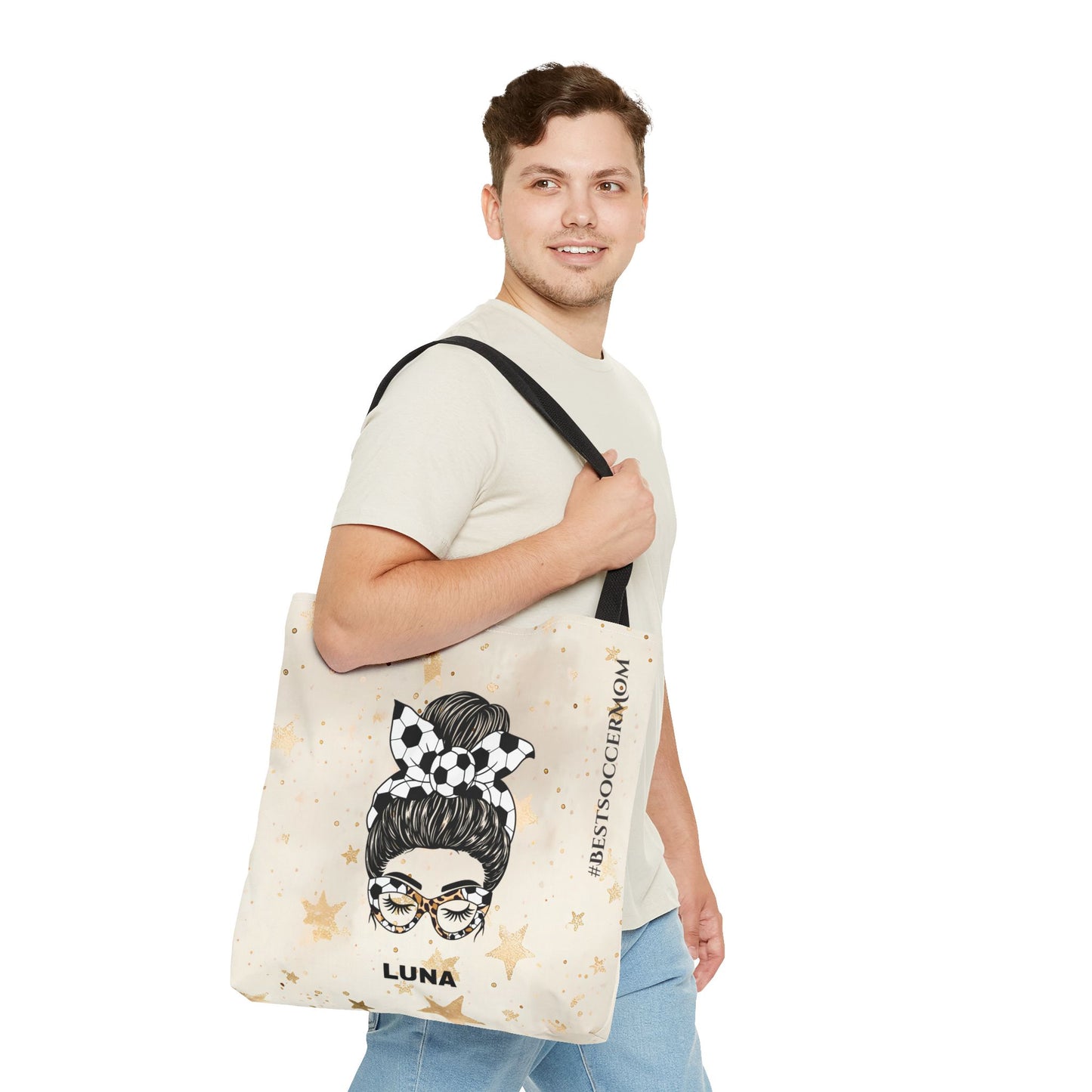 Personalized Funny Best Soccer Mom Tote Bag