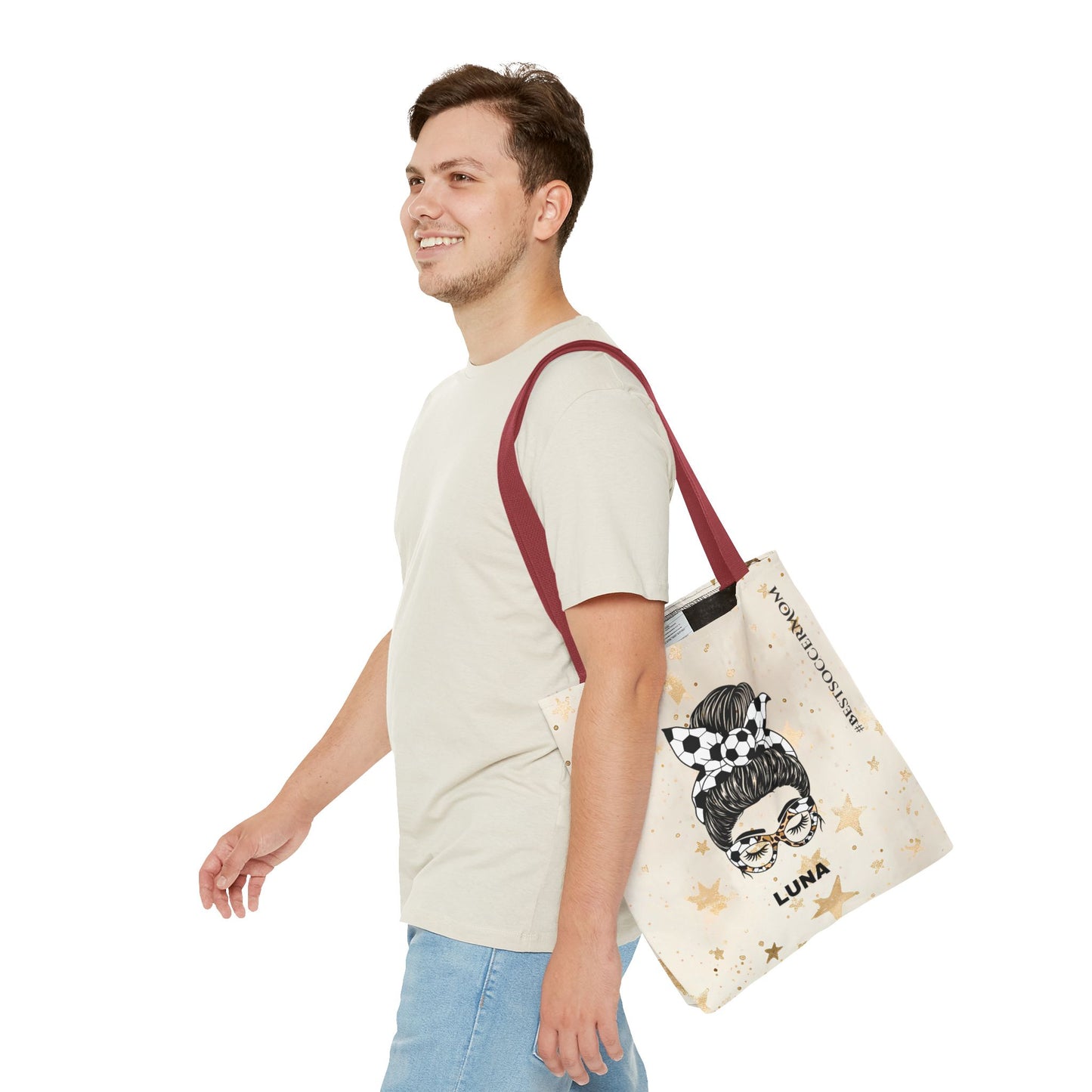 Personalized Funny Best Soccer Mom Tote Bag