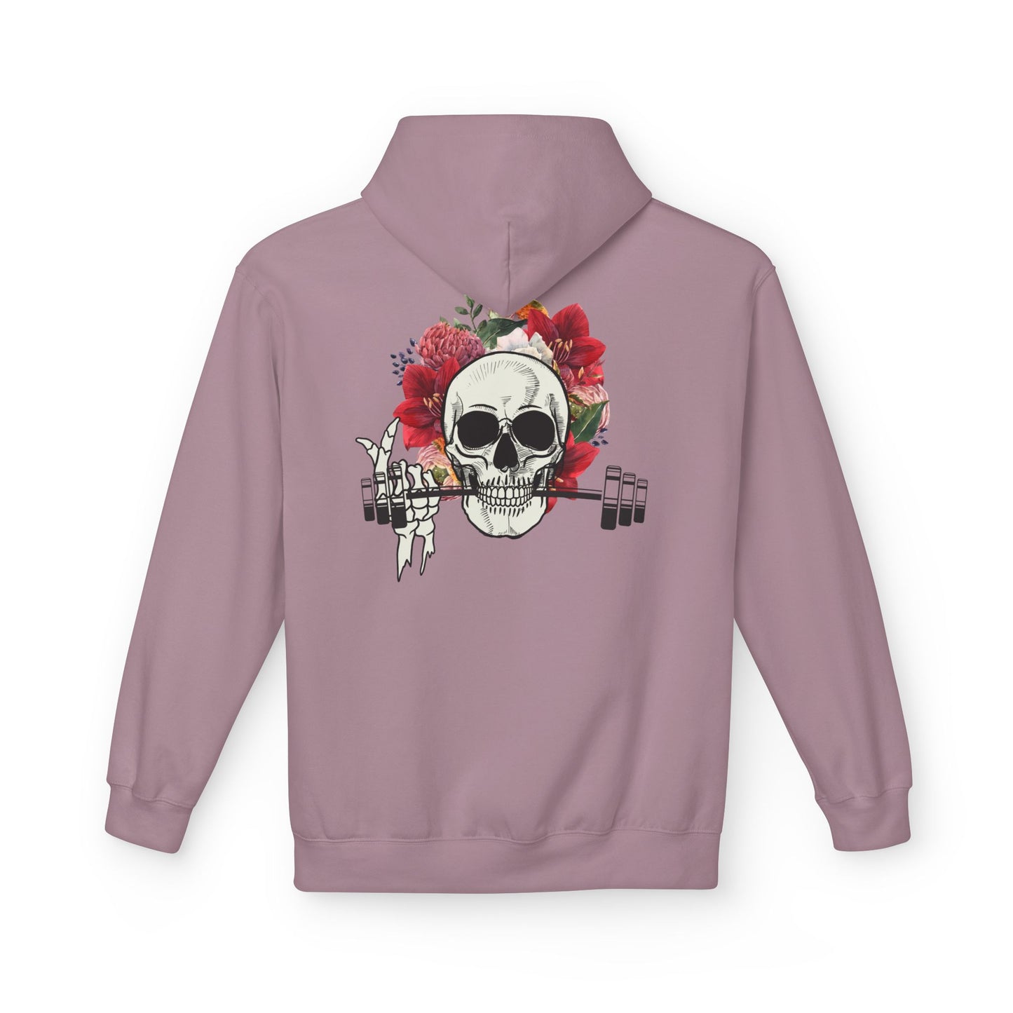 Flowered Skull Fitness Hoodie