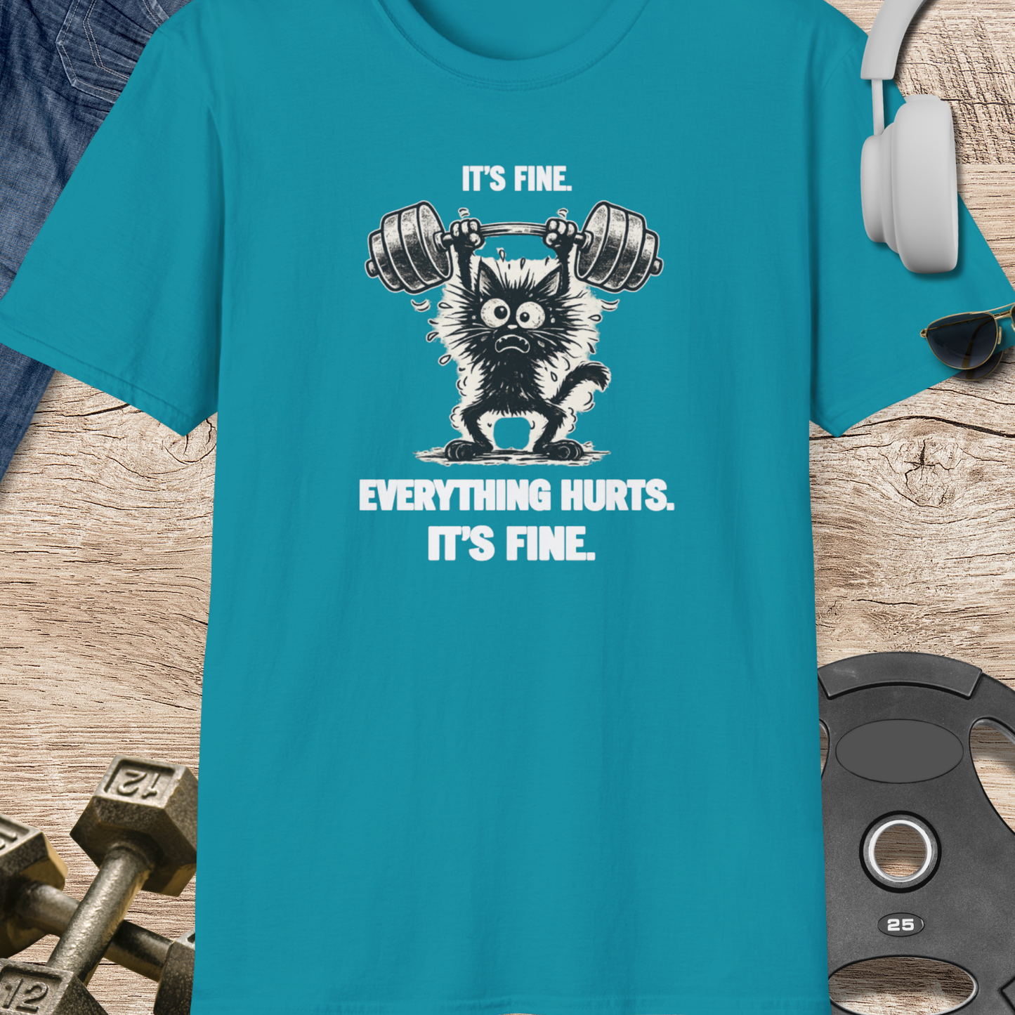 It's Fine Cat T‑Shirt