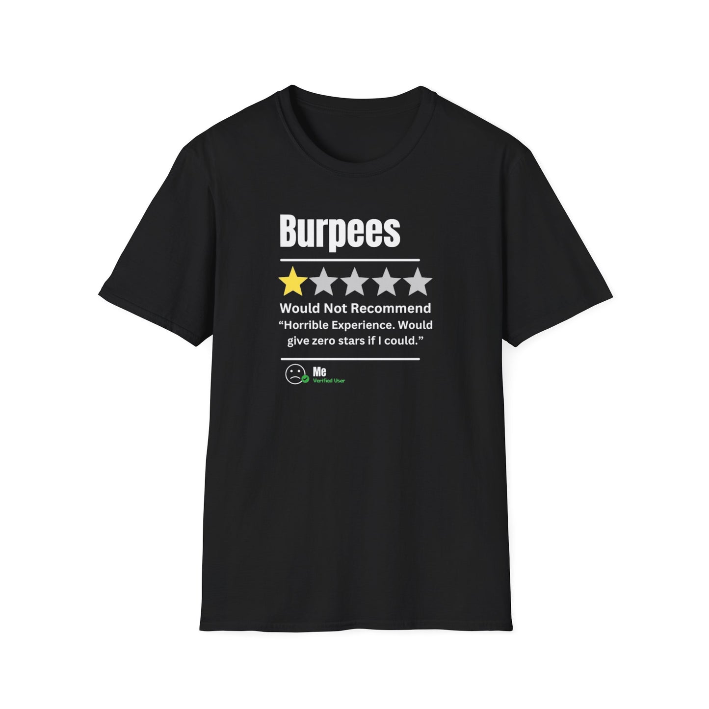'Burpees, RECOMMEND' T-Shirt