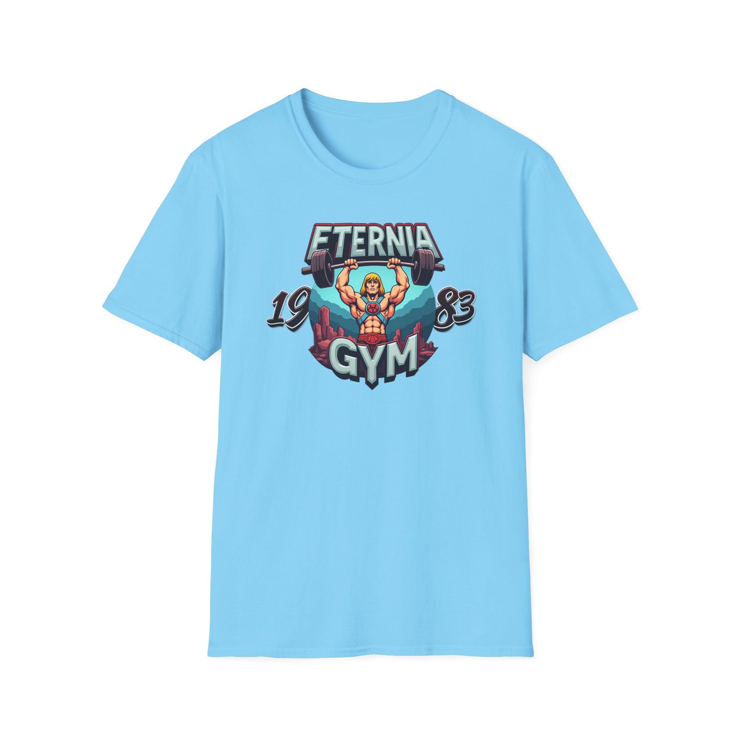 Masters of The Universe TV Series 1983 He Man Eternia Gym T-Shirt