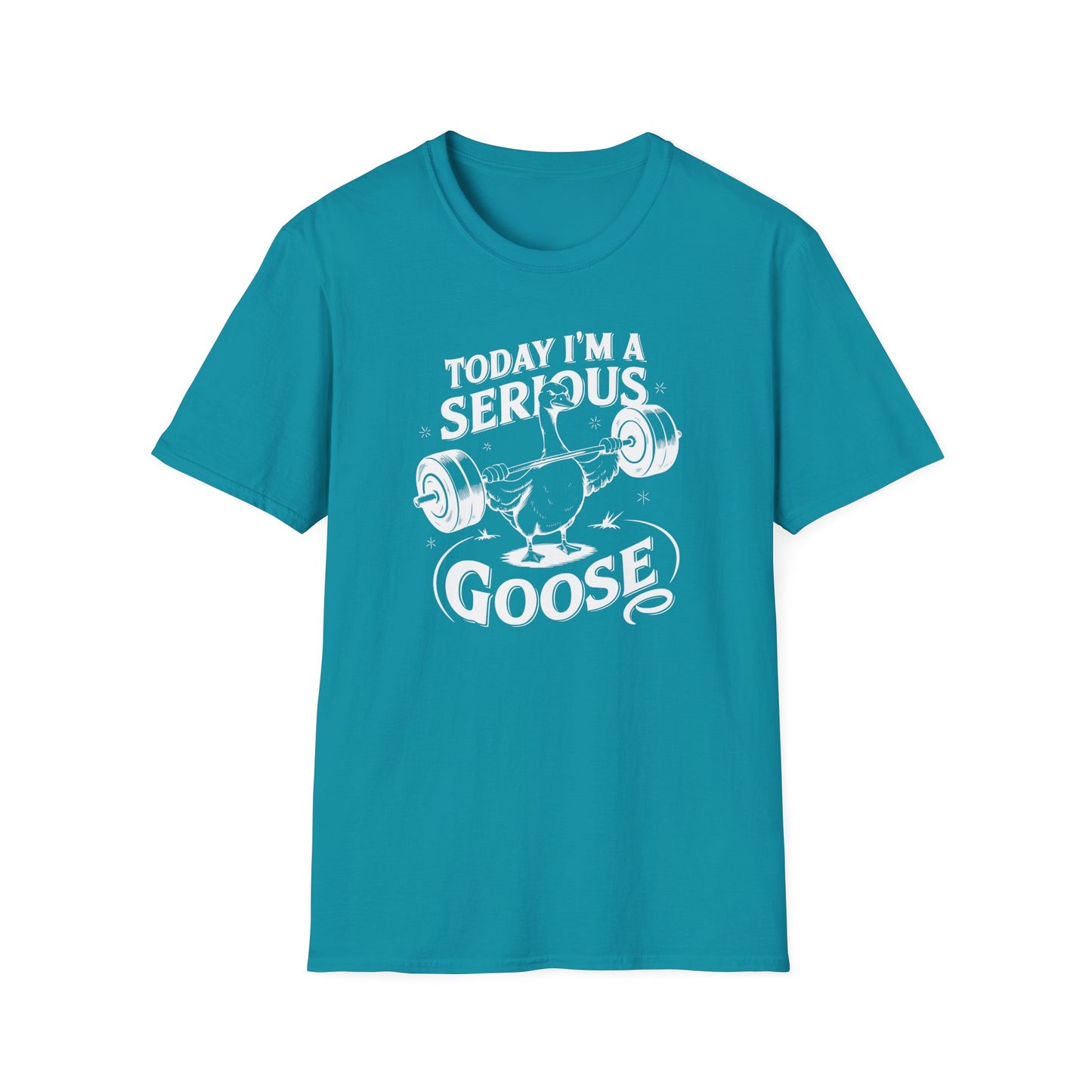 Funny Gym 'Serious Goose' Weight Lift T-Shirt