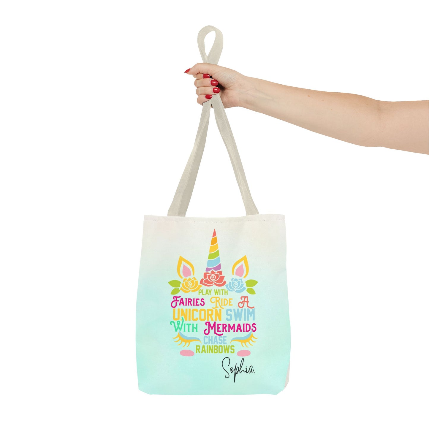 Unicorn Swimming Tote Bag